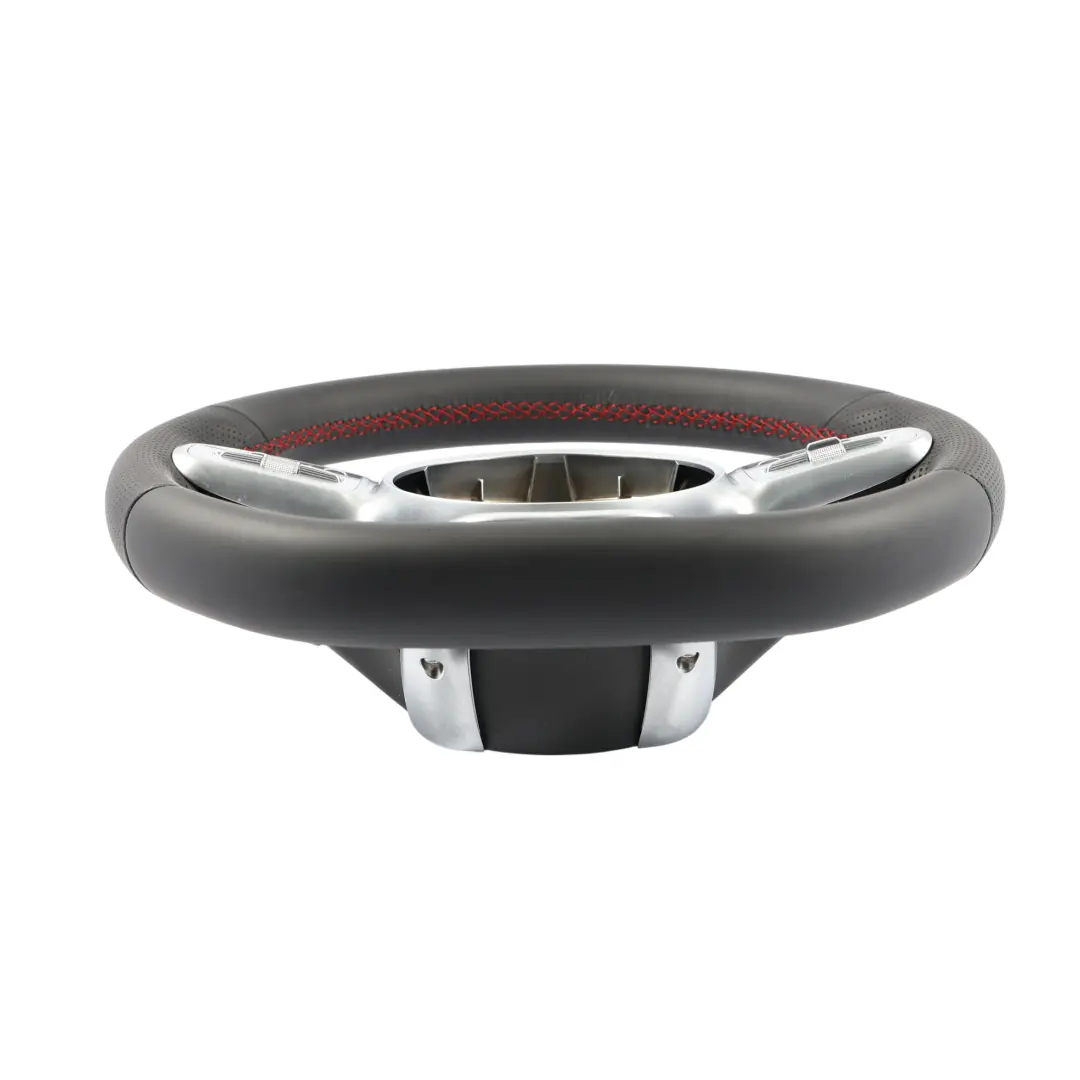 Steering Wheel Mercedes W177 W247 NEW Black Leather Paddle Shift Red Threads - SKU A0004609102-1 - Part number A0004609102