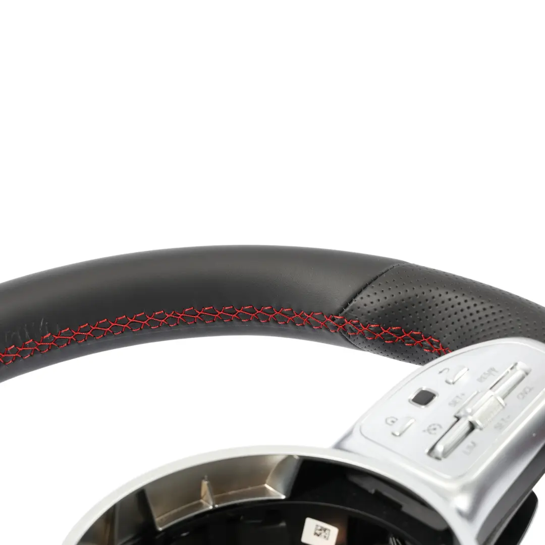  Lenkrad Mercedes W177 W247 NEU Schwarzes Leder Schaltwippen Rote Fäden - SKU A0004609102-1 - Teilenummer A0004609102