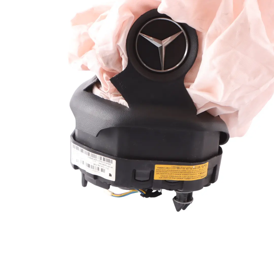 Driver's Air Module Mercedes C117 X156 W176 Steering Wheel A0008604103 DEPLOYED to with Part number A0008605503 Driver's Air Module Mercedes C117 X156 W176 Steering Wheel A0008604103 DEPLOYED - SKU A0008605503-1 - Part number A0008605503