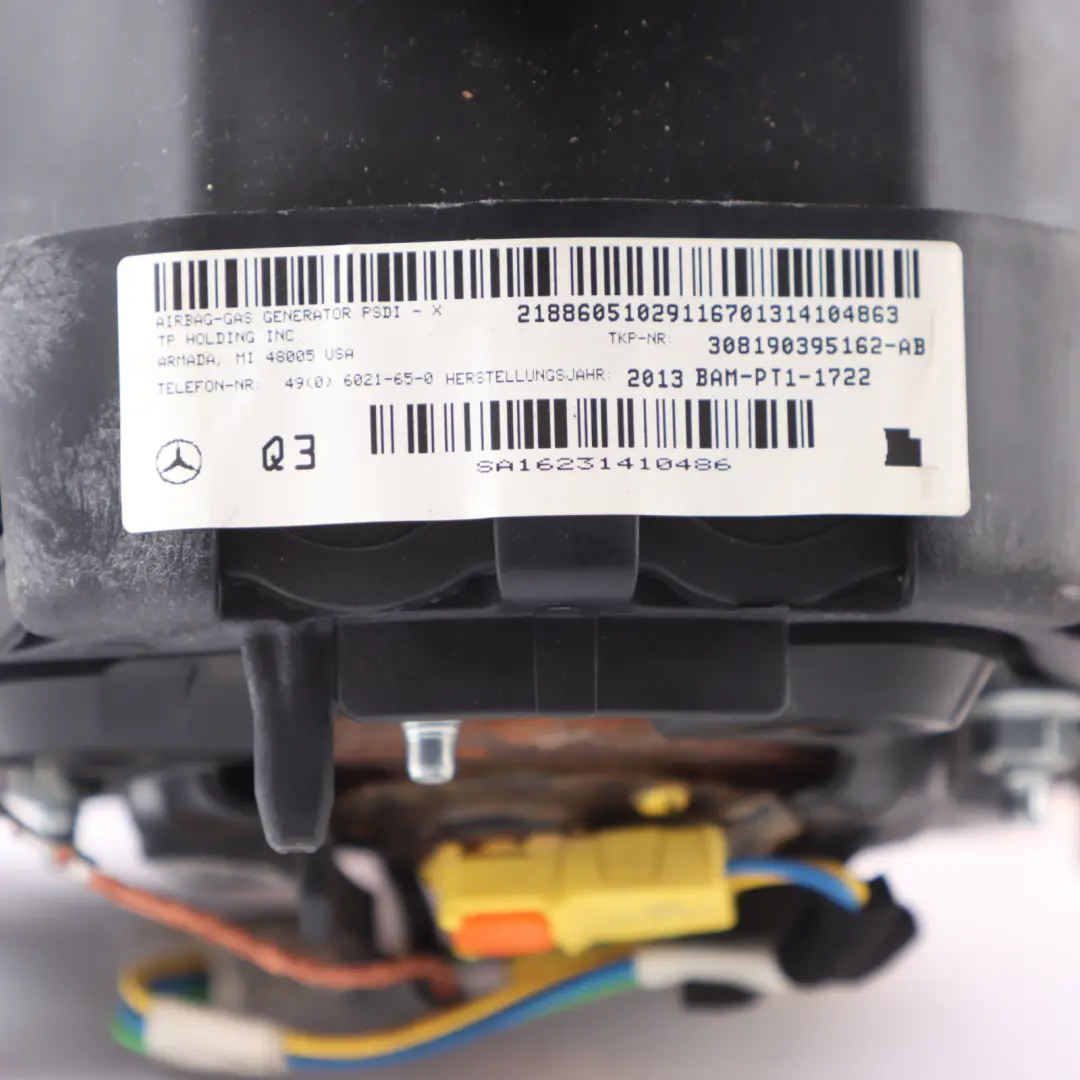  Driver's Air Module Mercedes C117 X156 W176 Steering Wheel A0008604103 DEPLOYED - SKU A0008605503-1 - Part number A0008605503