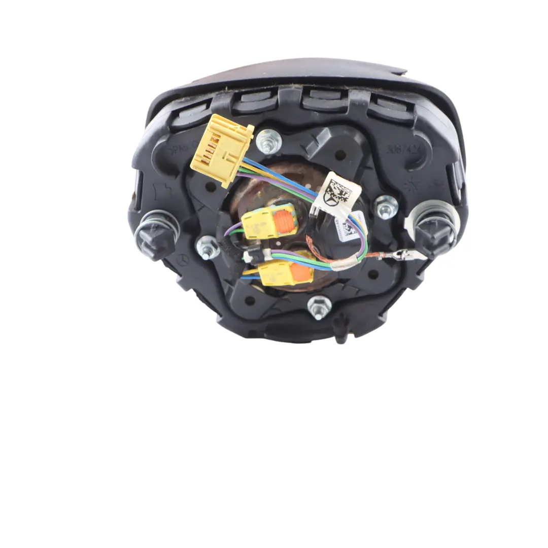Driver's Air Module Mercedes C117 X156 W176 Steering Wheel A0008604103 DEPLOYED to with Part number A0008605503 Driver's Air Module Mercedes C117 X156 W176 Steering Wheel A0008604103 DEPLOYED - SKU A0008605503-1 - Part number A0008605503