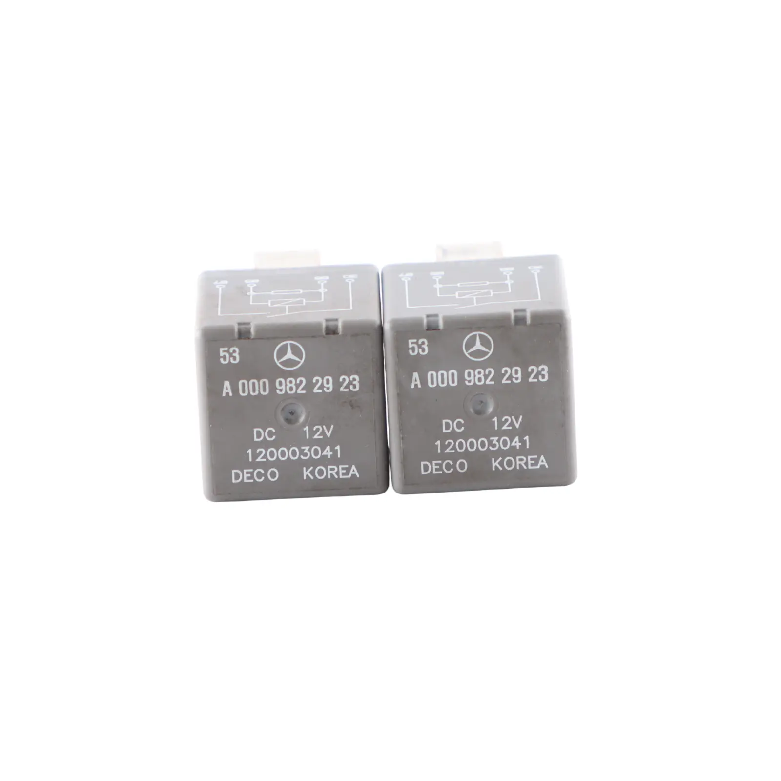 Mercedes W177 W205 W247 Relay Fuse Unit Module 4 Pins Grey A0009822923 SET X2