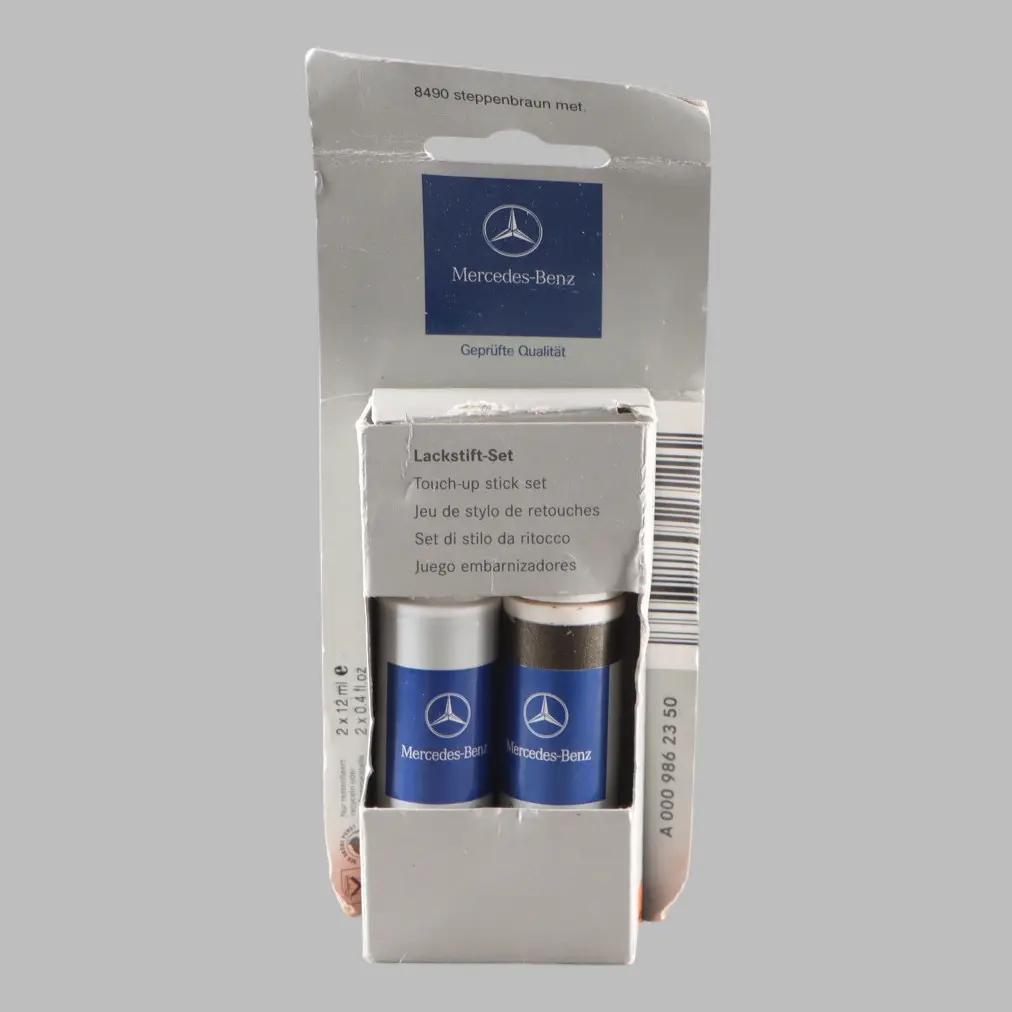 Color System Mercedes Touch Up Paint Stick Pen Steppe Brown Metallic - 490 to with Part number A0009862350 Color System Mercedes Touch Up Paint Stick Pen Steppe Brown Metallic - 490 - SKU A0009862350-STE - Part number A0009862350