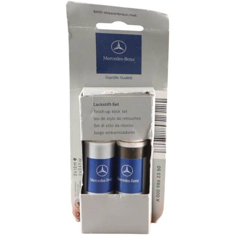Color System Mercedes Touch Up Paint Stick Pen Steppe Brown Metallic - 490 to with Part number A0009862350 Color System Mercedes Touch Up Paint Stick Pen Steppe Brown Metallic - 490 - SKU A0009862350-STE - Part number A0009862350