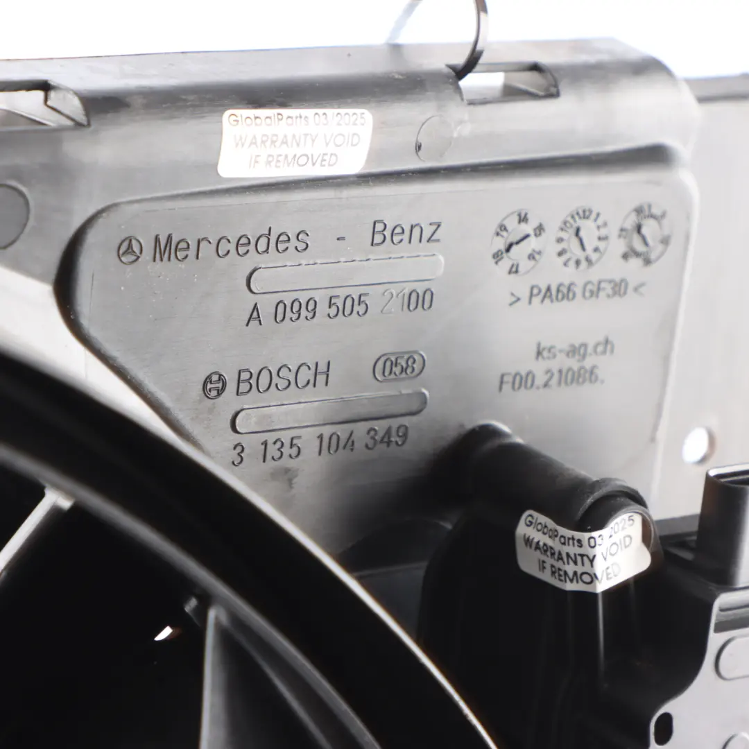 Mercedes GLC X253 M264 Petrol Blower Fan Shroud Radiator Cooler - SKU A0999064303 - Part number A0999064303