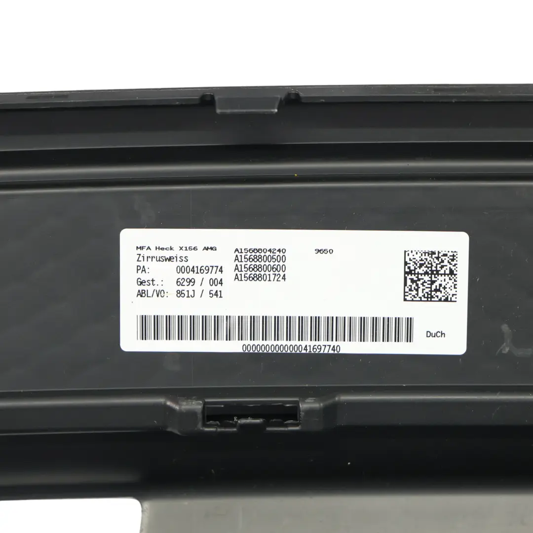 Difusor Parachoques Trasero Mercedes X156 AMG Embellecedor Cubierta para con número de pieza A1568852825 Difusor Parachoques Trasero Mercedes X156 AMG Embellecedor Cubierta - SKU A1568852825-1 - Número de pieza A1568852825