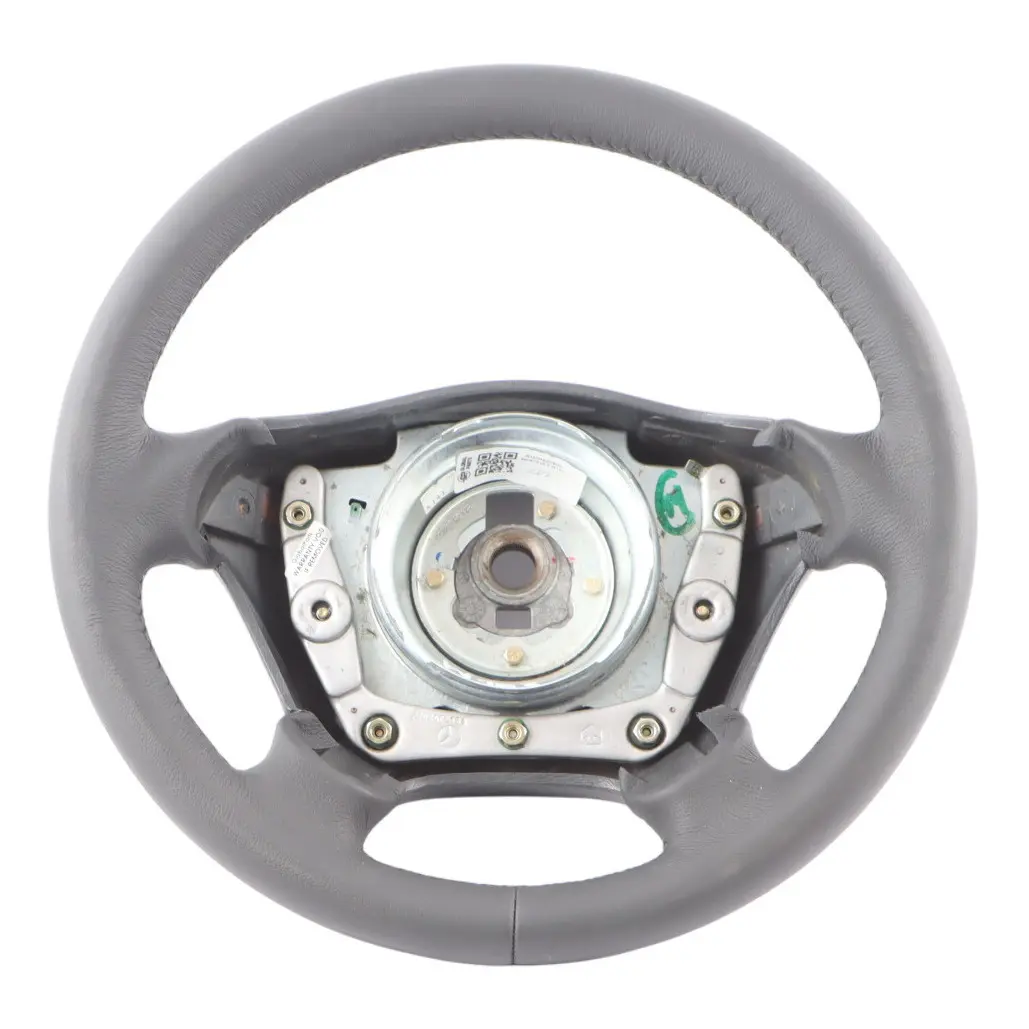 Leather Steering Wheel Black Threads to Mercedes ML W163 NEW Black with Part number A1634600603 Mercedes ML W163 NEW Black Leather Steering Wheel Black Threads - SKU A1634600603 - Part number A1634600603