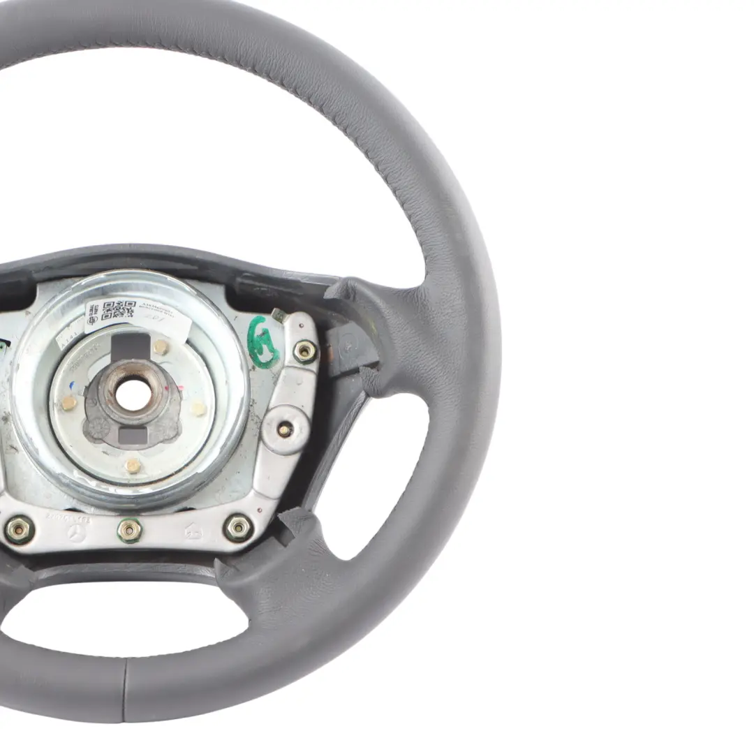 Mercedes ML W163 NEW Black Leather Steering Wheel Black Threads - SKU A1634600603 - Part number A1634600603