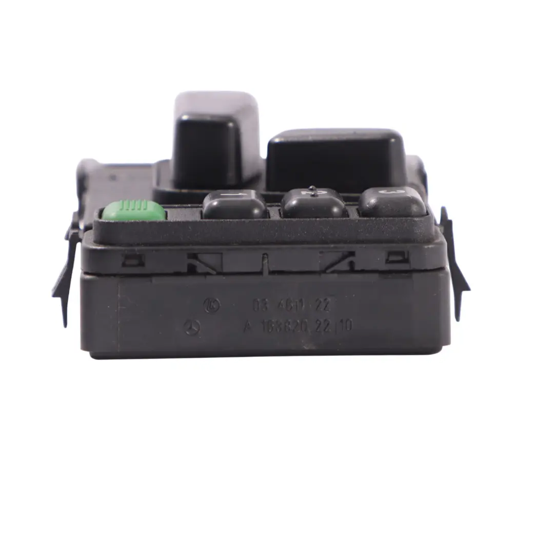 Interruptor Ajuste Control Asiento Delantero Izquierdo para Mercedes W163 con número de pieza A1638202210 Mercedes W163 Interruptor Ajuste Control Asiento Delantero Izquierdo - SKU A1638202210 - Número de pieza A1638202210