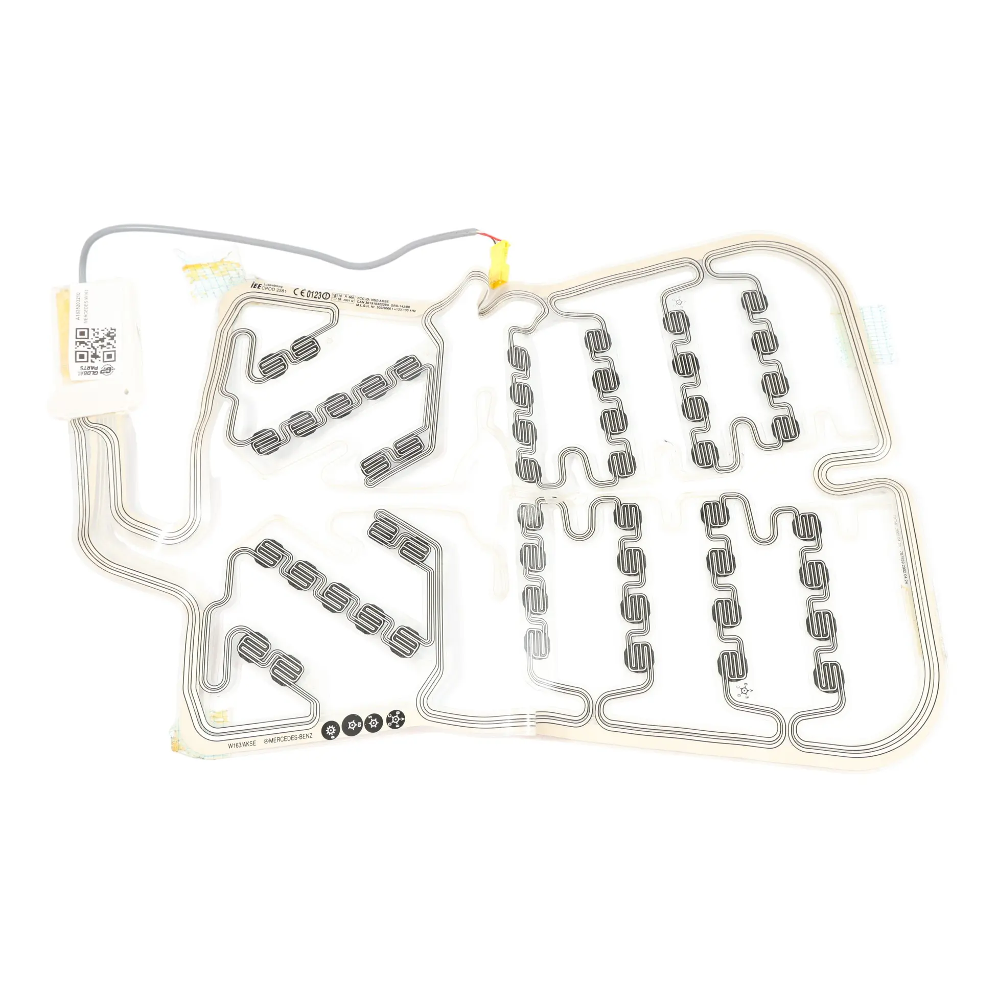 Tapis De Capteur Mercedes ML W163 Occupation Du Siège Passager A1638203210