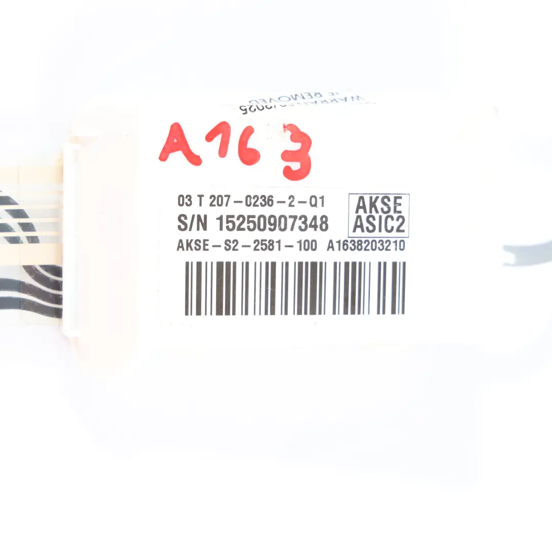 Sensor Matte Mercedes ML W163 Beifahrersitz Belegung Sensor Matte - SKU A1638203210 - Teilenummer A1638203210