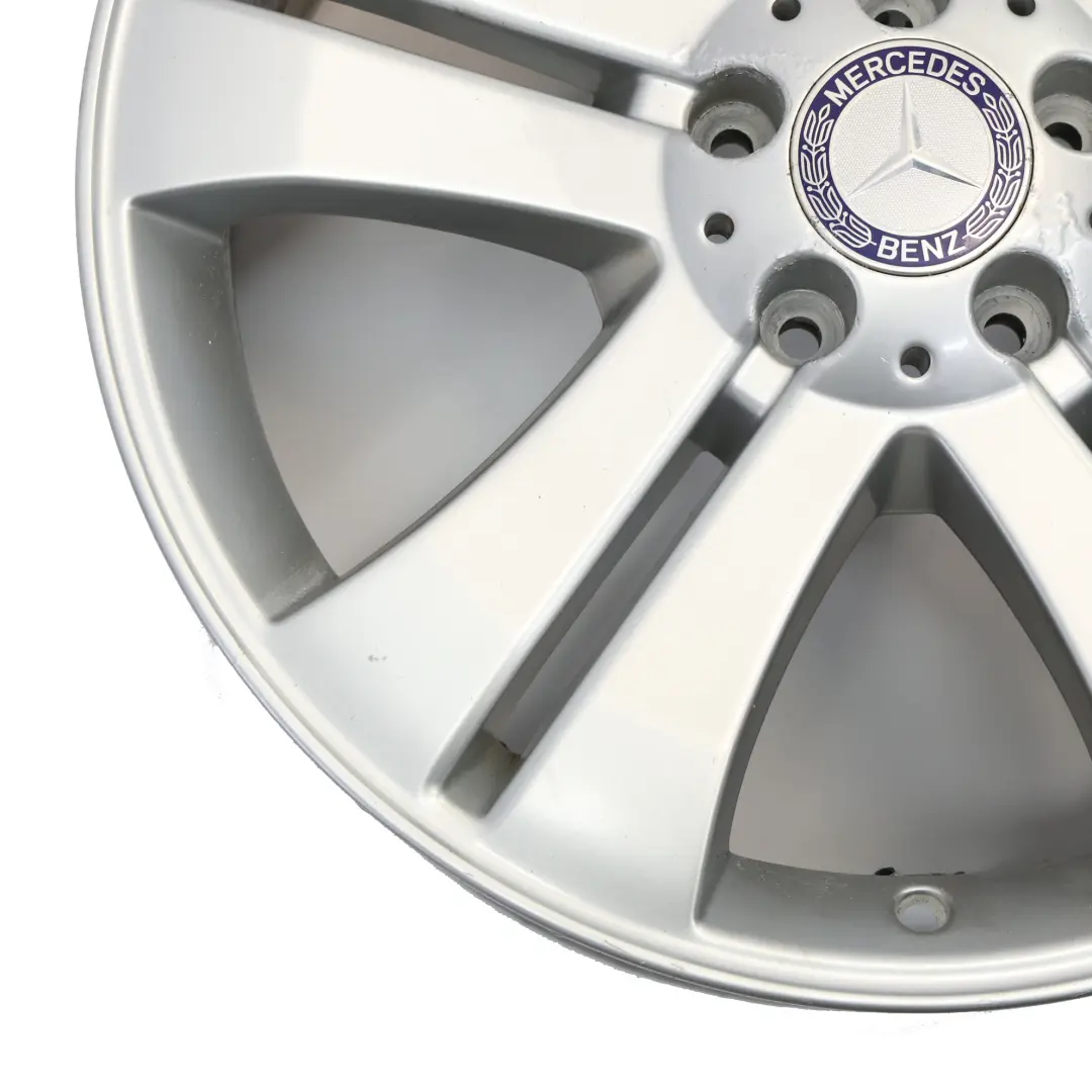 Silberne Alufelge 19" 8.5J ET:56 Doppelspeiche für Mercedes ML W164 mit Teilenummer A1644012102 Mercedes ML W164 Silberne Alufelge 19" 8.5J ET:56 Doppelspeiche - SKU A1644012102-2 - Teilenummer A1644012102