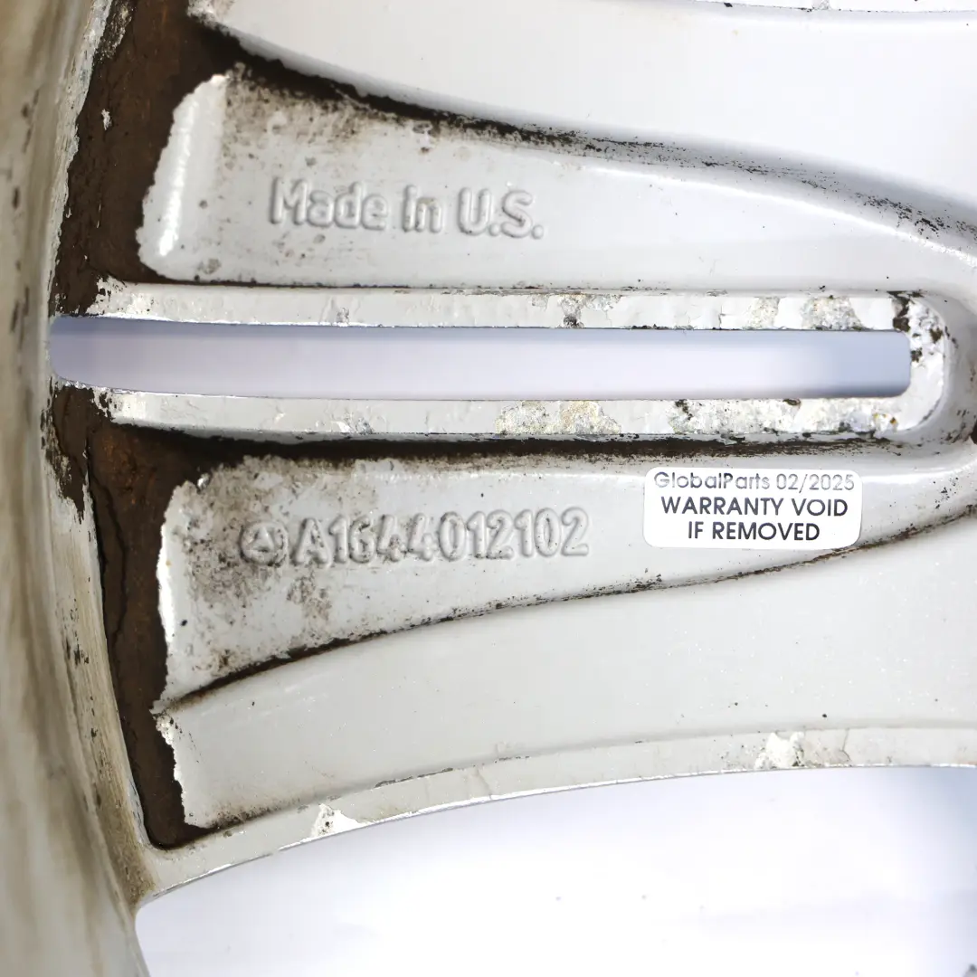 Rim Alloy 19" 8.5J ET:56 Double Spoke to Mercedes ML W164 Silver Wheel with Part number A1644012102 Mercedes ML W164 Silver Wheel Rim Alloy 19" 8.5J ET:56 Double Spoke - SKU A1644012102-4 - Part number A1644012102