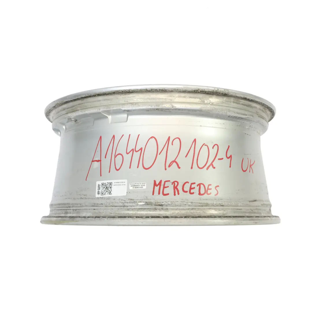 Rim Alloy 19" 8.5J ET:56 Double Spoke to Mercedes ML W164 Silver Wheel with Part number A1644012102 Mercedes ML W164 Silver Wheel Rim Alloy 19" 8.5J ET:56 Double Spoke - SKU A1644012102-4 - Part number A1644012102