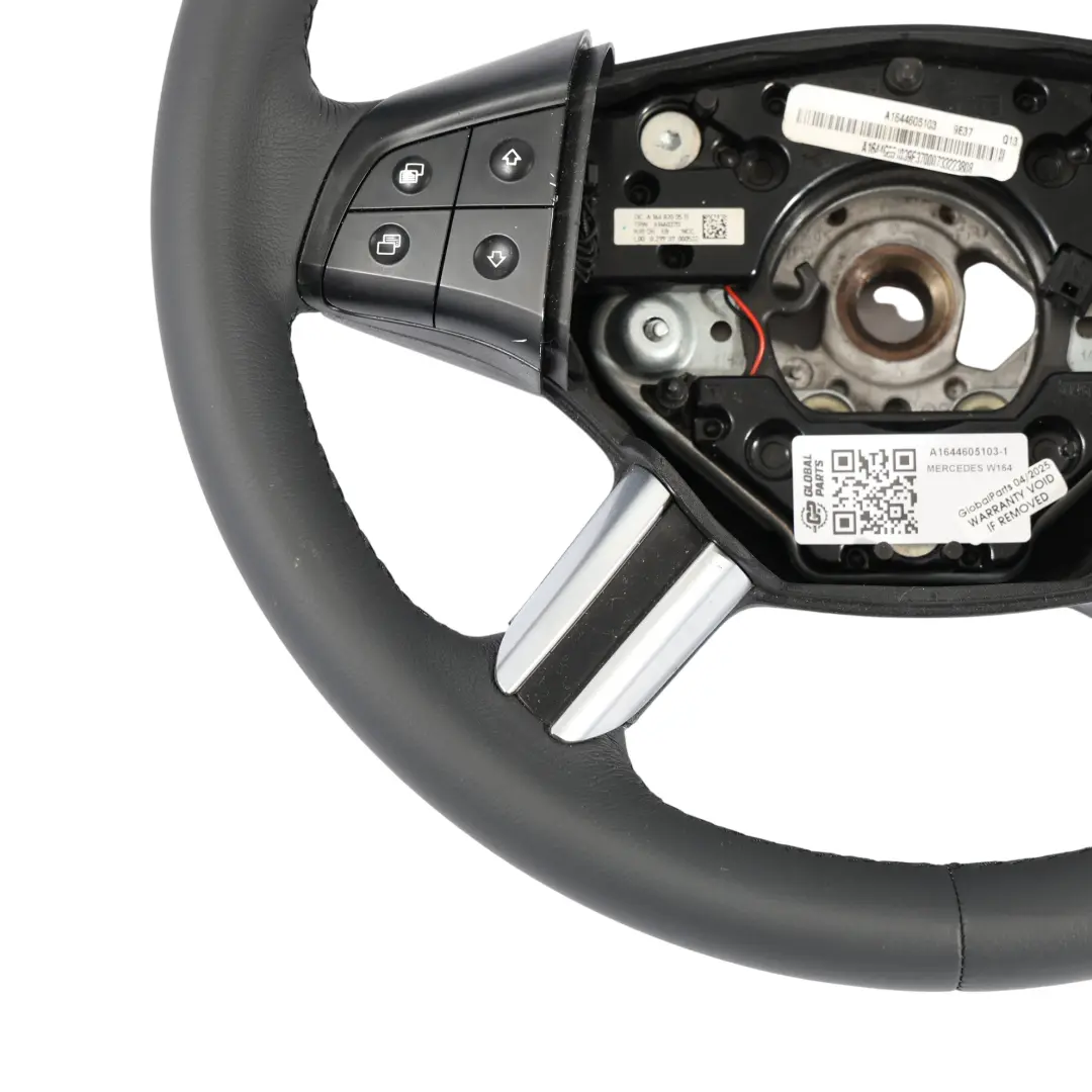 Mercedes ML W164 NEW Leather Steering Wheel with Black Threads - SKU A1644605103-1 - Part number A1644605103