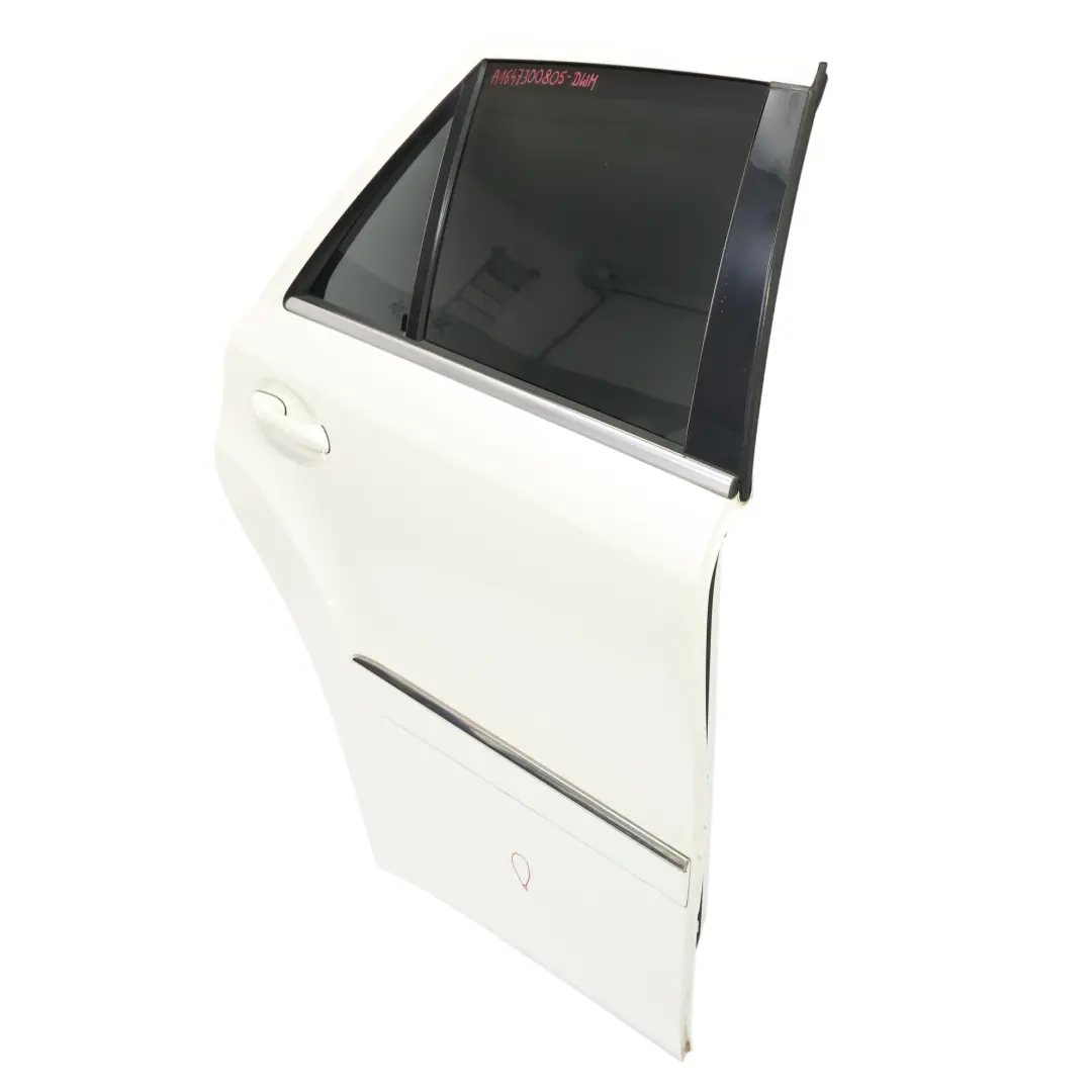 Porta Posteriore Destra Diamond White Bianco Metallic - 799 per Mercedes ML W164 con numero di parte A1647300805 Mercedes ML W164 Porta Posteriore Destra Diamond White Bianco Metallic - 799 - SKU A1647300805-DWM - Numero di parte A1647300805