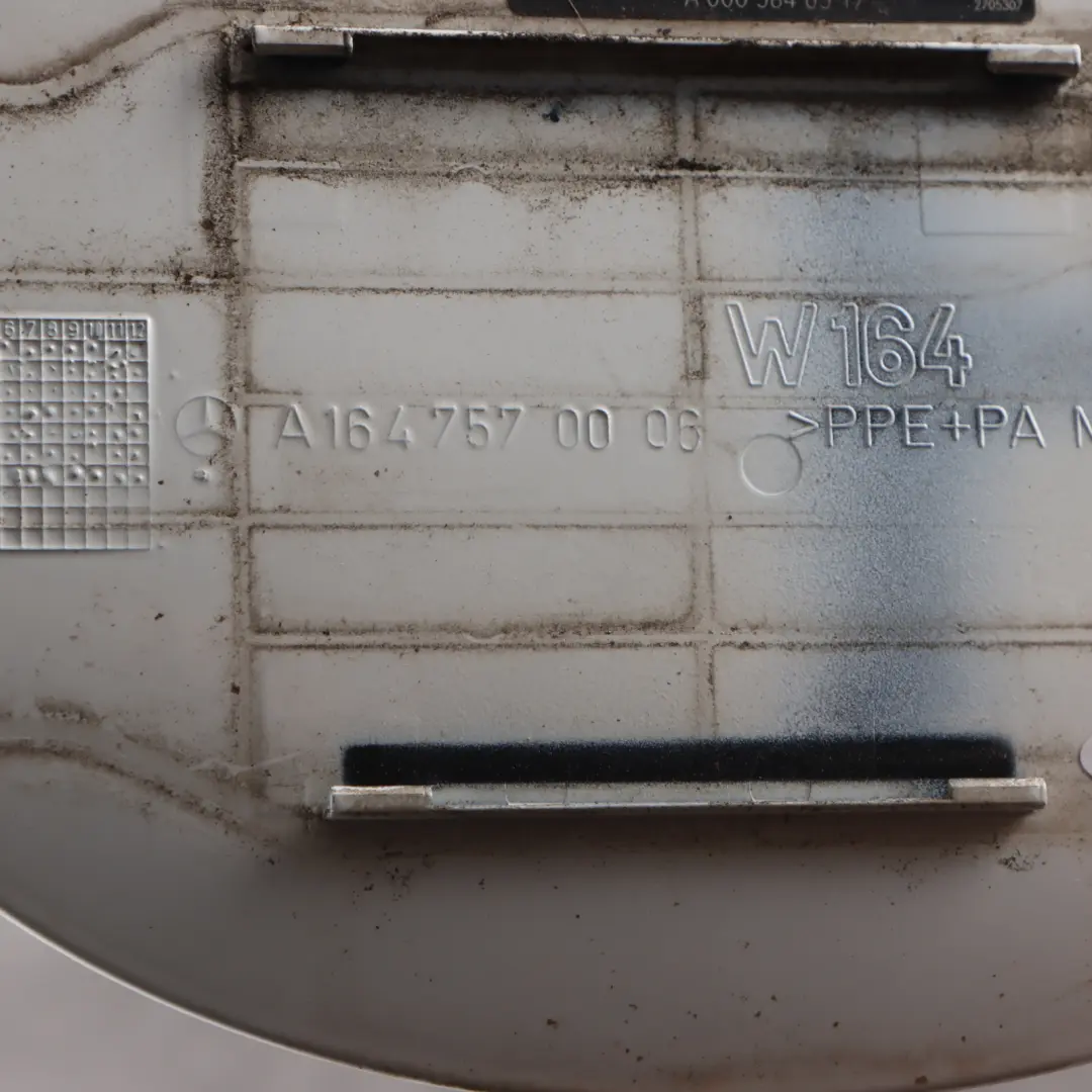 Filler Flap Cap Cover Diamond White - 799 to Mercedes W164 Fuel with Part number A1647570006 Mercedes W164 Fuel Filler Flap Cap Cover Diamond White - 799 - SKU A1647570006-DWM - Part number A1647570006