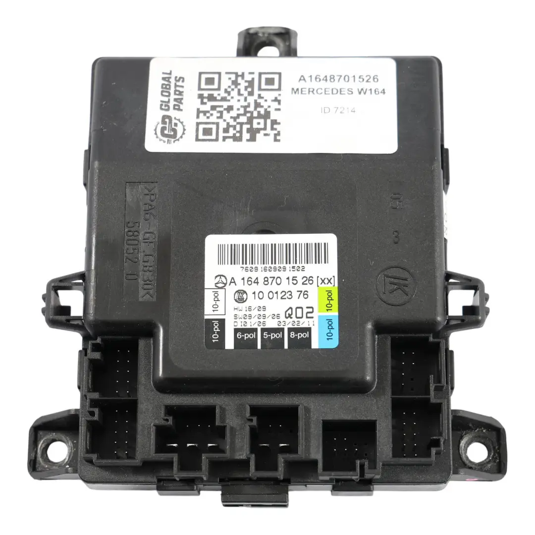 Tür Steuerungs Modul Vorne Links Einheit ECU für Mercedes W164 mit Teilenummer A1648701526 Mercedes W164 Tür Steuerungs Modul Vorne Links Einheit ECU - SKU A1648701526 - Teilenummer A1648701526