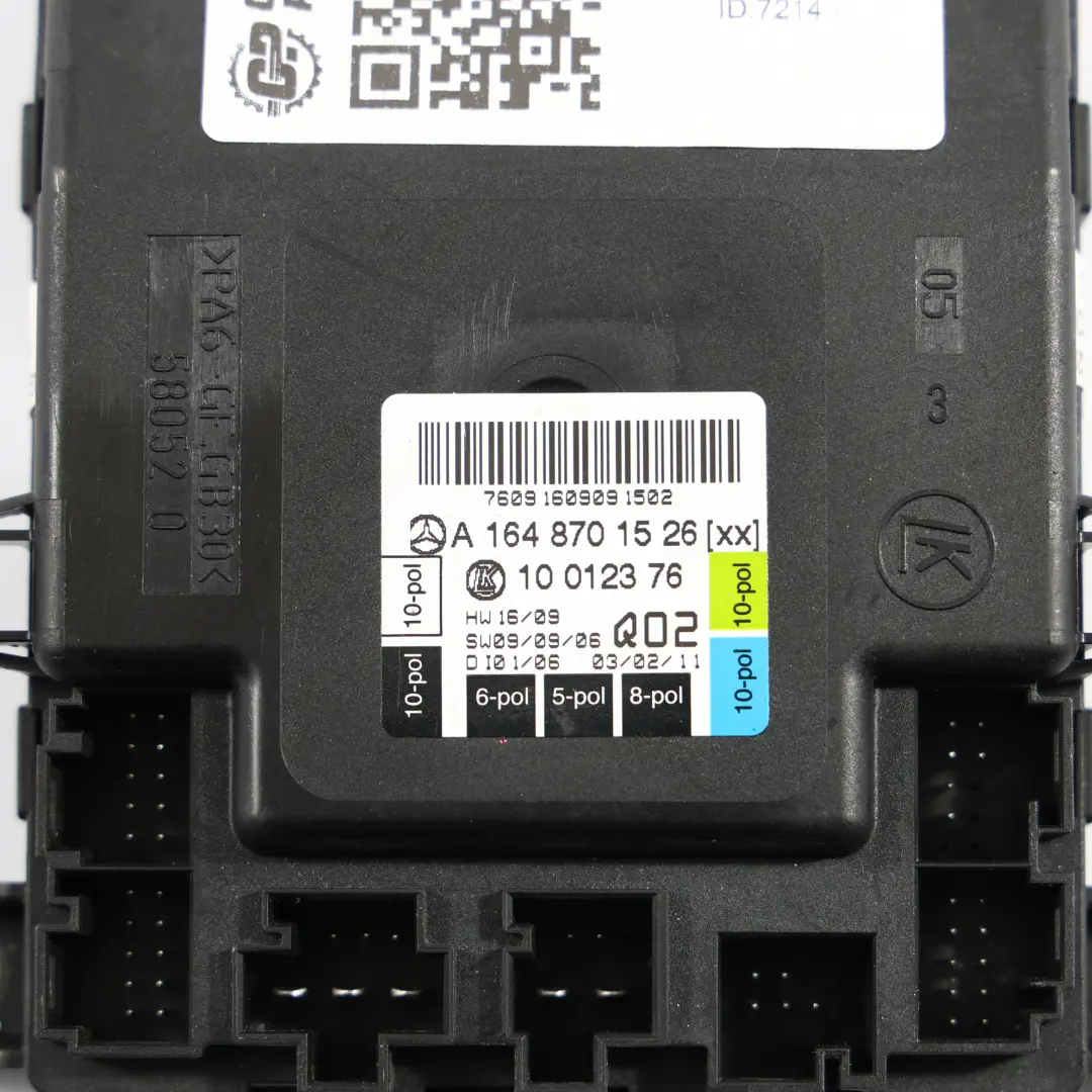 Módulo Control Puerta Delantera Izquierda Unidad ECU para Mercedes W164 con número de pieza A1648701526 Mercedes W164 Módulo Control Puerta Delantera Izquierda Unidad ECU - SKU A1648701526 - Número de pieza A1648701526