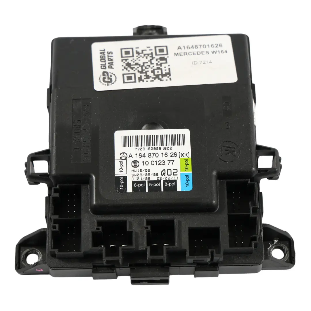 Mercedes W164 Door Control Module Front Right O/S Unit ECU - SKU A1648701626 - Part number A1648701626