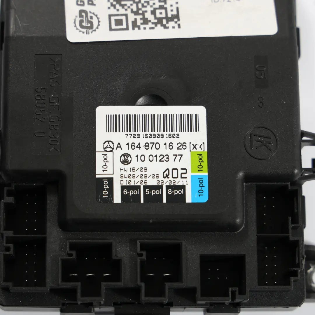 Delantero Derecho Unidad Módulo Control Puerta ECU para Mercedes W164 con número de pieza A1648701626 Mercedes W164 Delantero Derecho Unidad Módulo Control Puerta ECU - SKU A1648701626 - Número de pieza A1648701626
