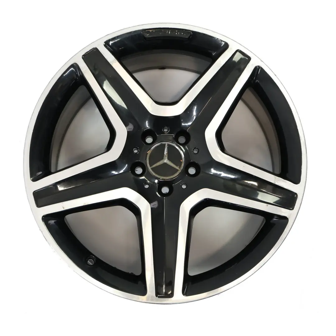 Jante Alliage Bicolore AMG 20" 5 Branches 9J ET:57 pour Mercedes ML W166 à propos du numéro de pièce A1664012002 Mercedes ML W166 Jante Alliage Bicolore AMG 20" 5 Branches 9J ET:57 - SKU A1664012002-7 - Numéro de pièce A1664012002