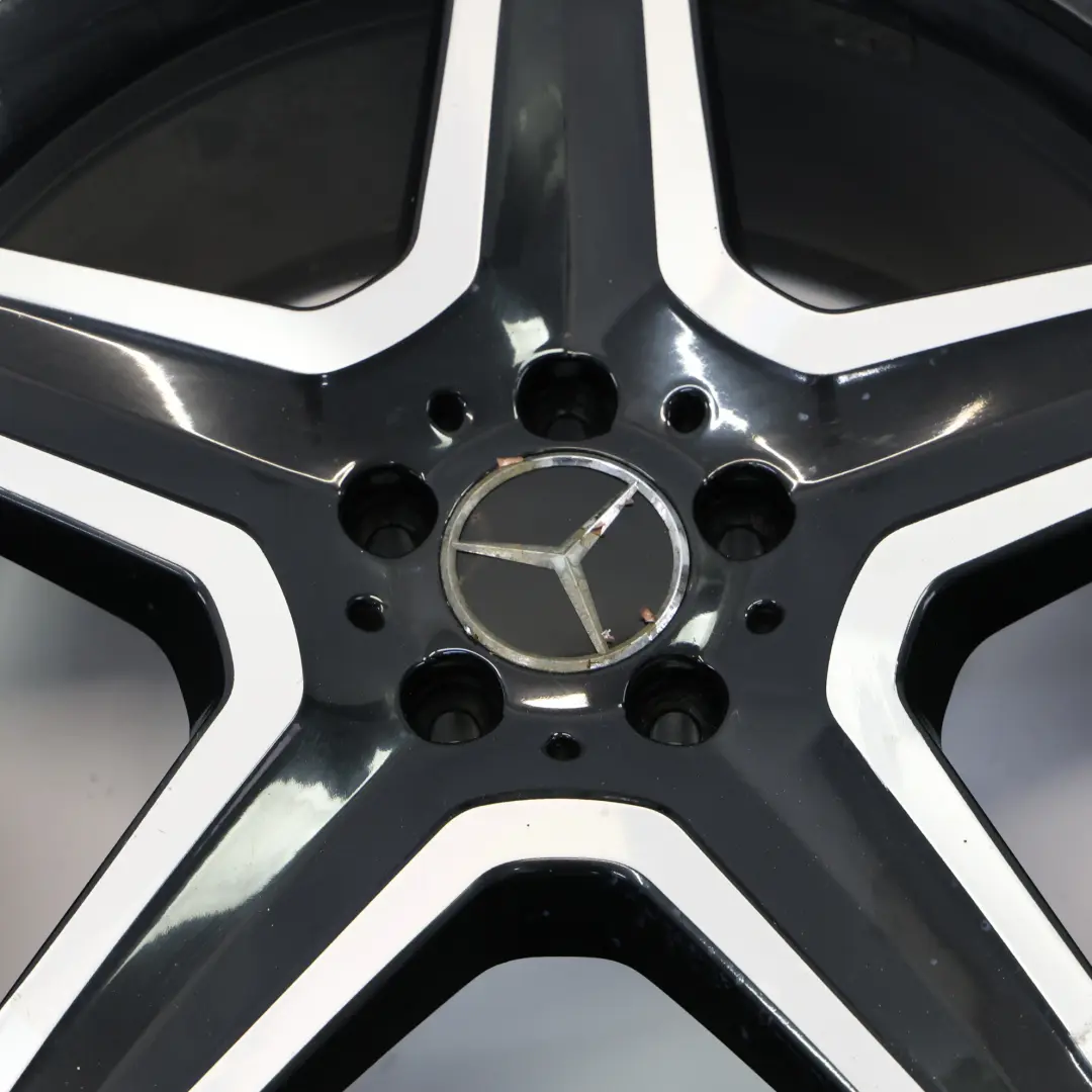 Mercedes ML W166 Jante Alliage Bicolore AMG 20" 5 Branches 9J ET:57 - SKU A1664012002-7 - Numéro de pièce A1664012002