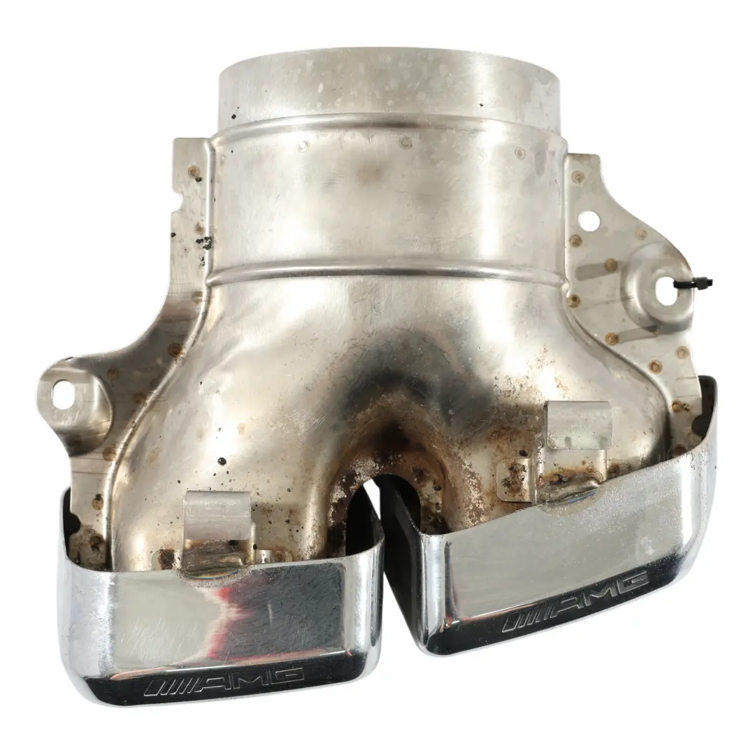 Mercedes W166 ML 63 Auspuff Spitze Hinten Rechts AMG Endschalldämpfer Rohr Chrom - SKU A1664901627 - Teilenummer A1664901627