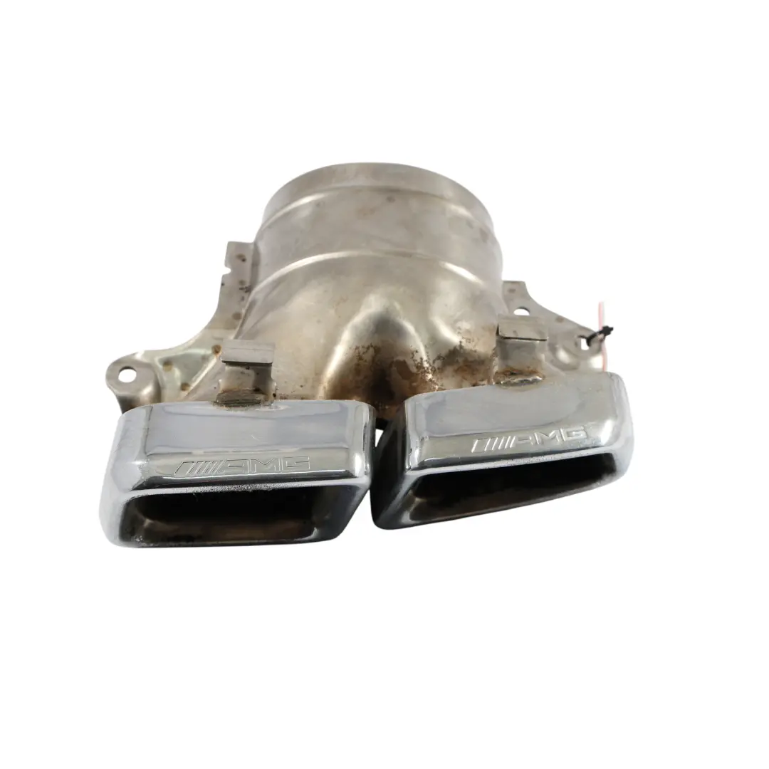 Mercedes W166 ML 63 Exhaust Tip Rear Right O/S AMG Exhaust Muffler Pipe Chrome - SKU A1664901627 - Part number A1664901627