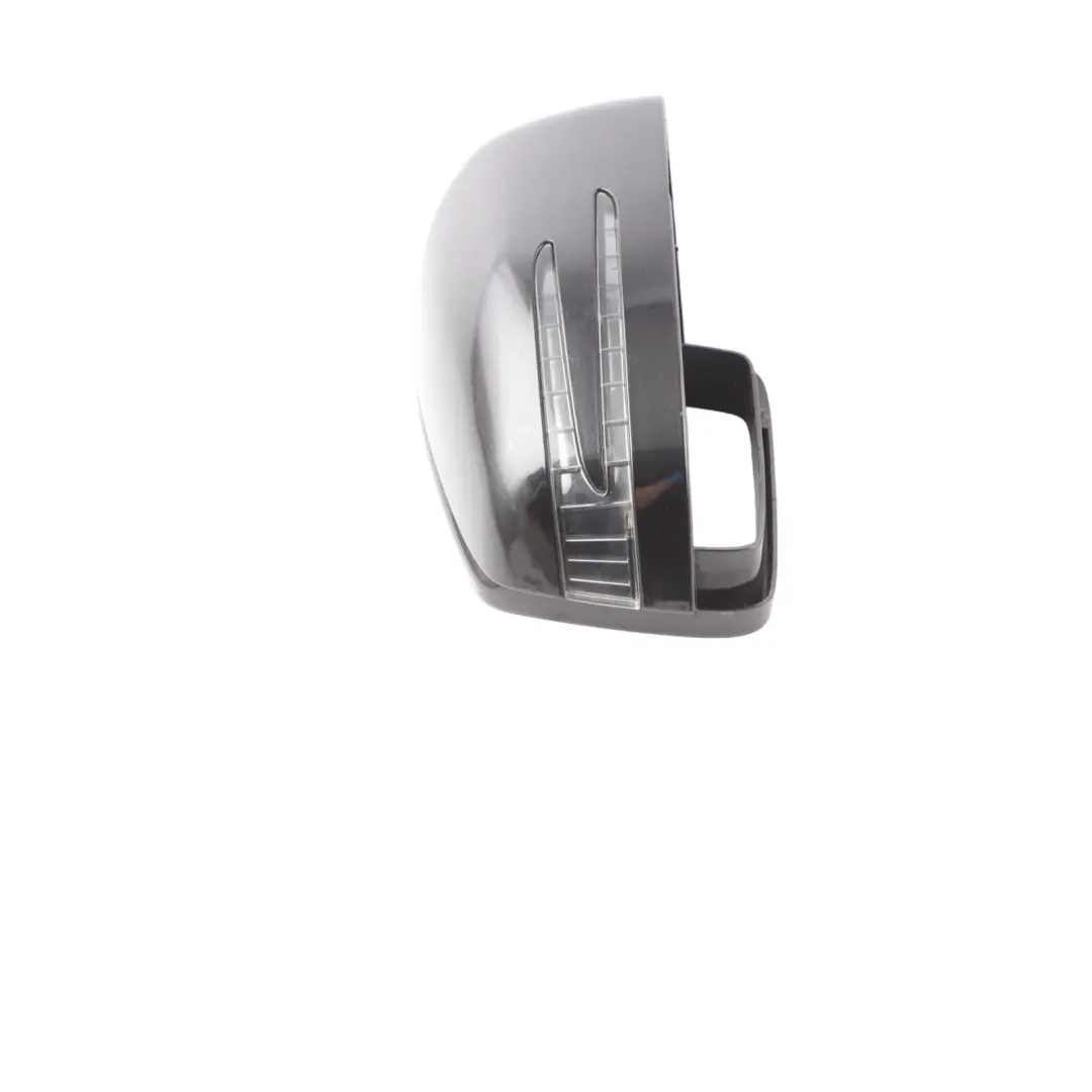 Wing Mirror Cover Cap Trim Right O/S Obsidian Black - 197 to Mercedes W164 with Part number A1668100264 Mercedes W164 Wing Mirror Cover Cap Trim Right O/S Obsidian Black - 197 - SKU A1668100264-OB - Part number A1668100264