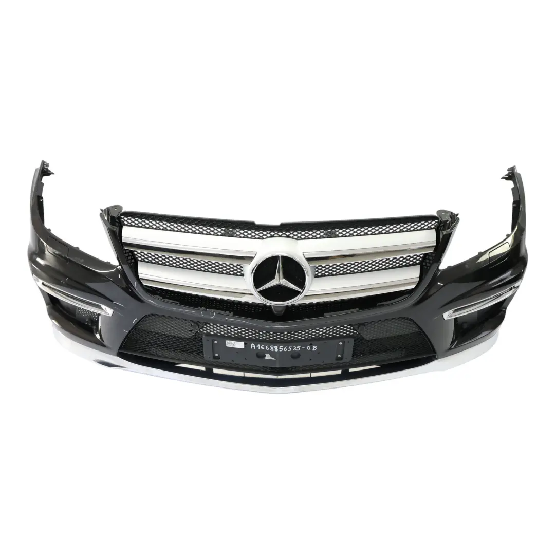 Mercedes W166 Przedni Zderzak AMG Obsidian Black Czarny Metalik - 197 - SKU A1668856525-OB - Numer Części A1668856525