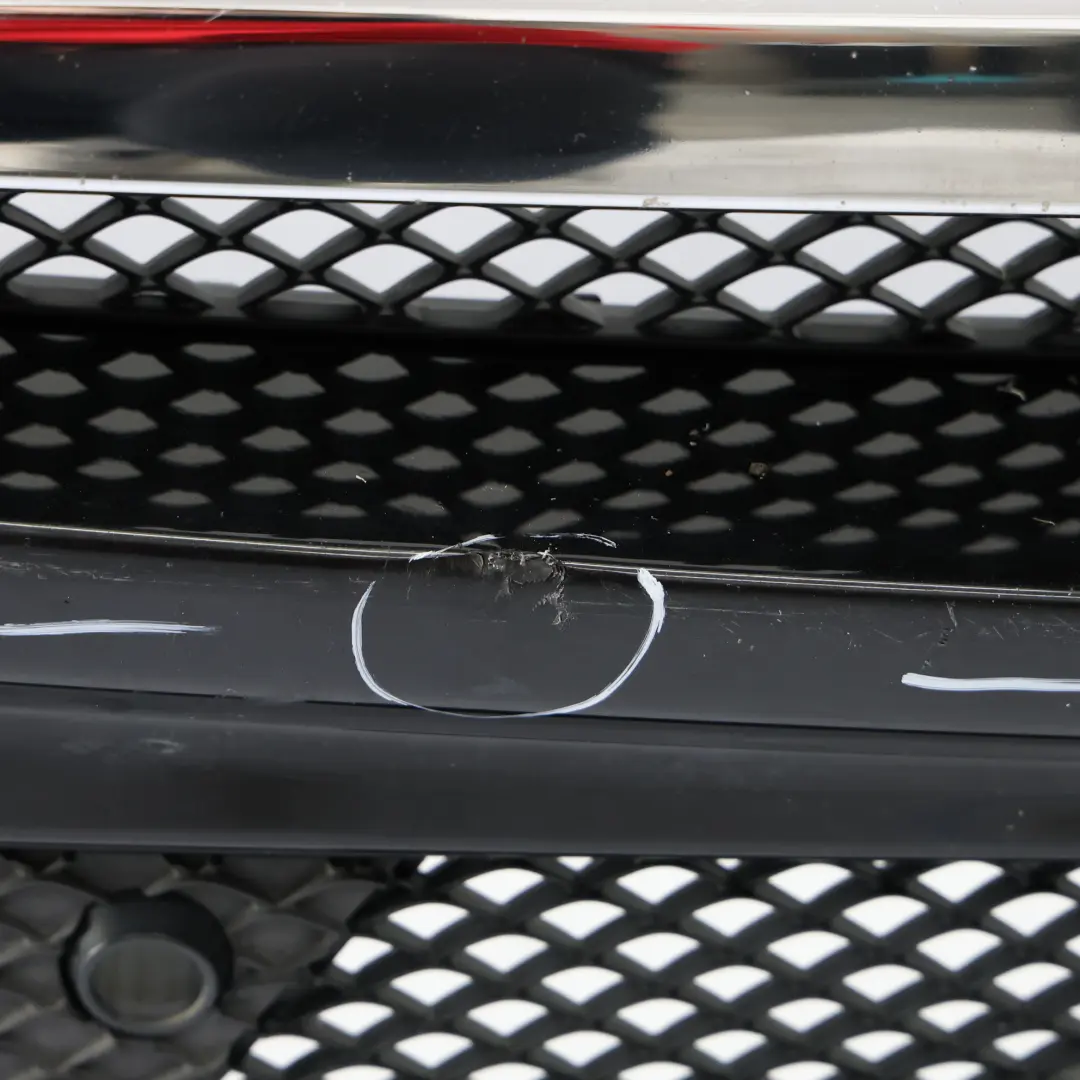 Front Bumper AMG Trim Panel Cover Obsidian Black Metallic - 197 to Mercedes W166 with Part number A1668856525 Mercedes W166 Front Bumper AMG Trim Panel Cover Obsidian Black Metallic - 197 - SKU A1668856525-OB - Part number A1668856525