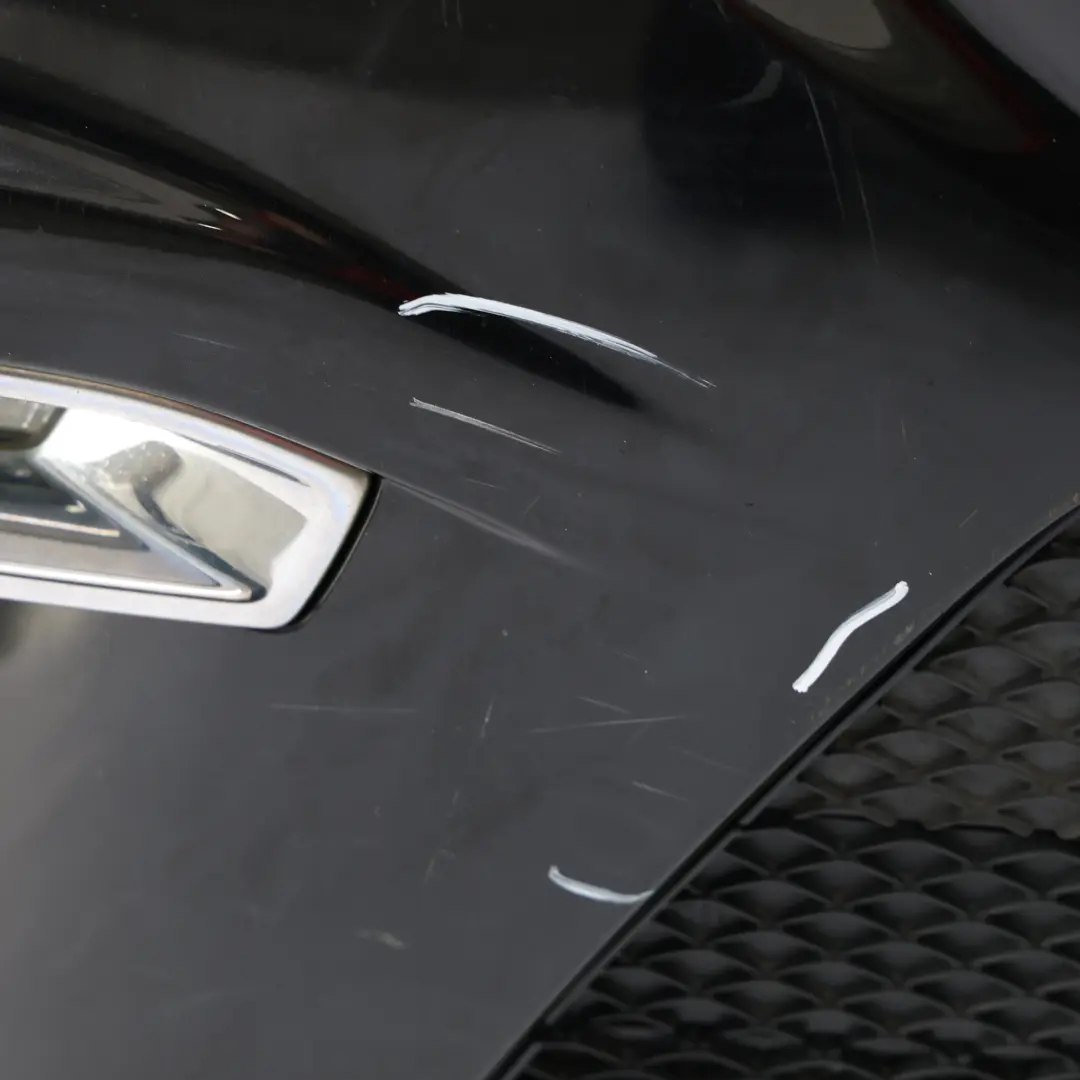 Front Bumper AMG Trim Panel Cover Obsidian Black Metallic - 197 to Mercedes W166 with Part number A1668856525 Mercedes W166 Front Bumper AMG Trim Panel Cover Obsidian Black Metallic - 197 - SKU A1668856525-OB - Part number A1668856525