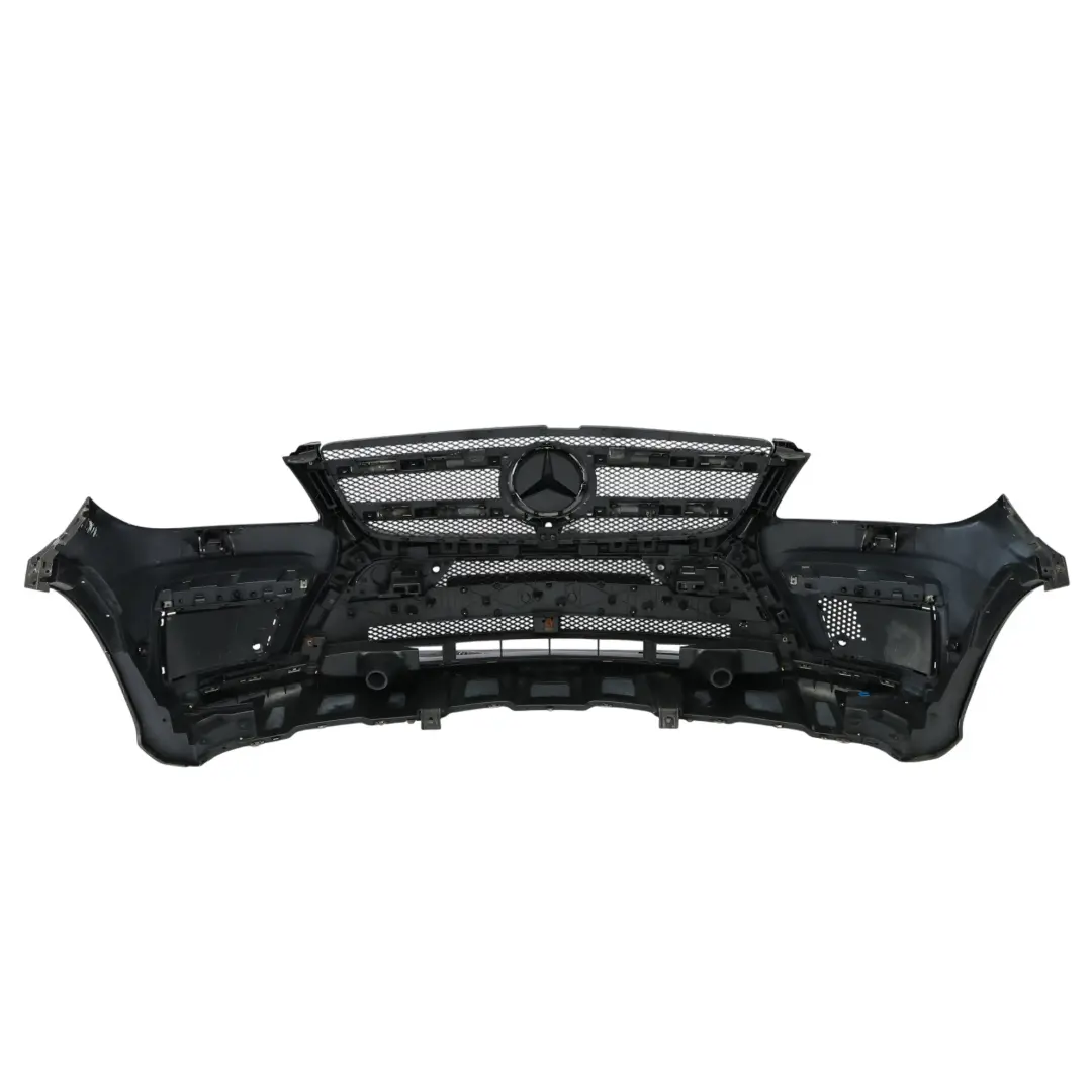 Front Bumper AMG Trim Panel Cover Obsidian Black Metallic - 197 to Mercedes W166 with Part number A1668856525 Mercedes W166 Front Bumper AMG Trim Panel Cover Obsidian Black Metallic - 197 - SKU A1668856525-OB - Part number A1668856525