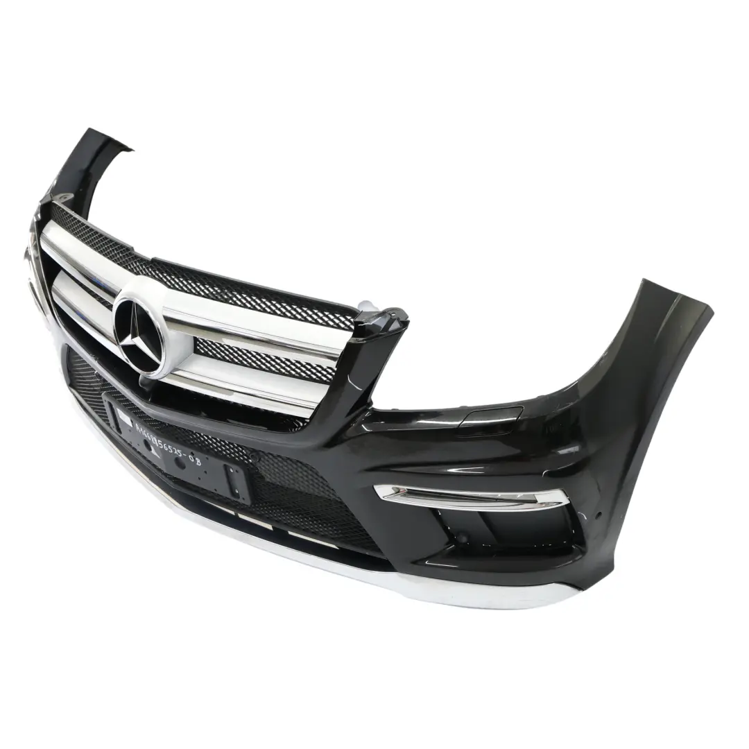 Front Bumper AMG Trim Panel Cover Obsidian Black Metallic - 197 to Mercedes W166 with Part number A1668856525 Mercedes W166 Front Bumper AMG Trim Panel Cover Obsidian Black Metallic - 197 - SKU A1668856525-OB - Part number A1668856525