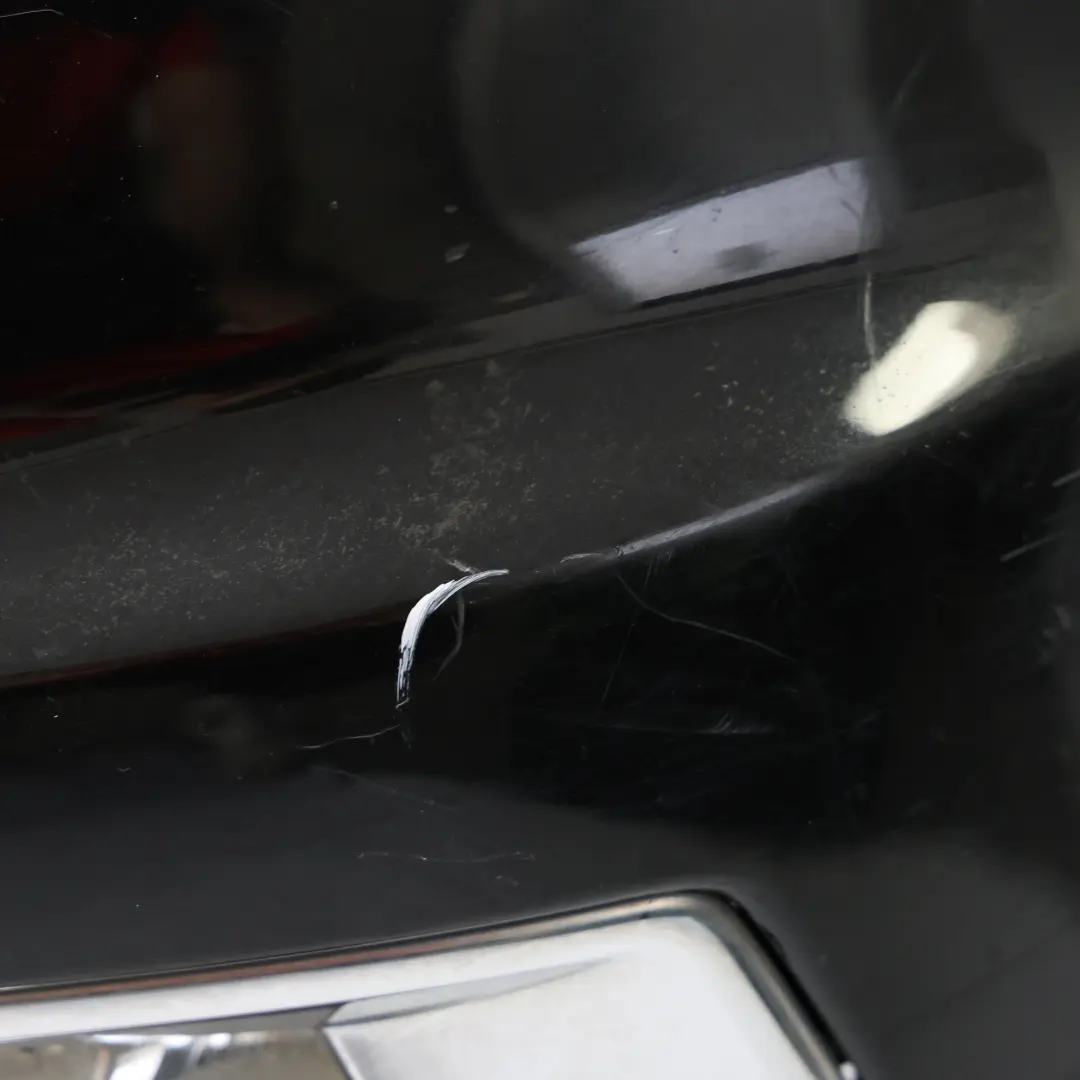 Mercedes W166 Front Bumper AMG Trim Panel Cover Obsidian Black Metallic - 197 - SKU A1668856525-OB - Part number A1668856525
