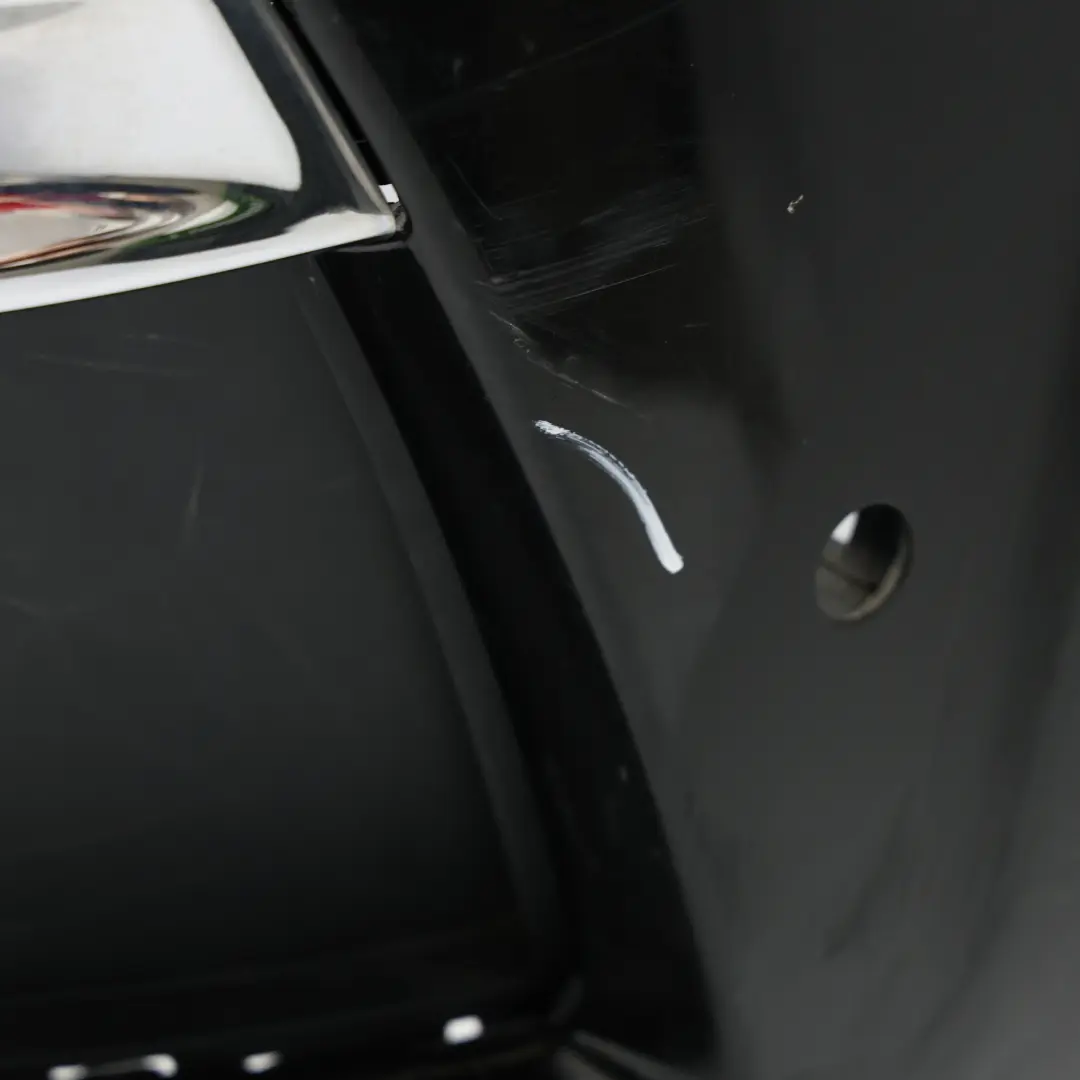 Mercedes W166 Front Bumper AMG Trim Panel Cover Obsidian Black Metallic - 197 - SKU A1668856525-OB - Part number A1668856525