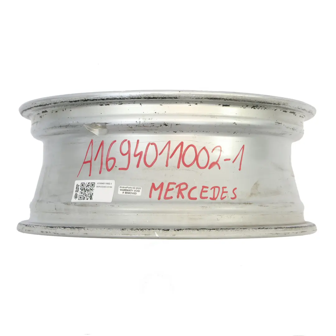 Silberne Leichtmetallfelge 16" 6J ET:46 für Mercedes W169 W245 mit Teilenummer A1694011002 Mercedes W169 W245 Silberne Leichtmetallfelge 16" 6J ET:46 - SKU A1694011002-1 - Teilenummer A1694011002