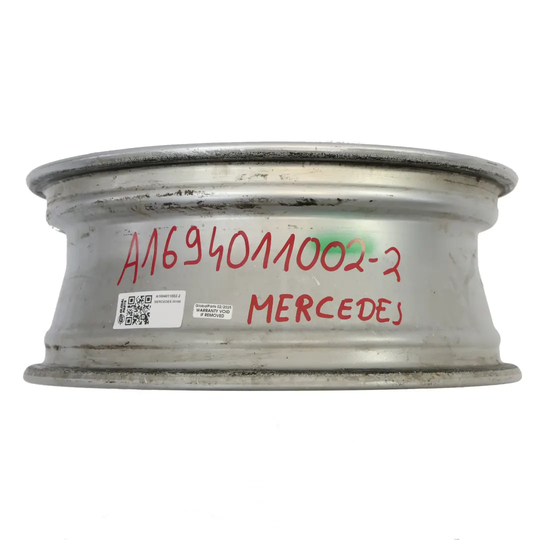 Mercedes W169 W245 Silberne Leichtmetallfelge 16" 6J ET:46 - SKU A1694011002-2 - Teilenummer A1694011002