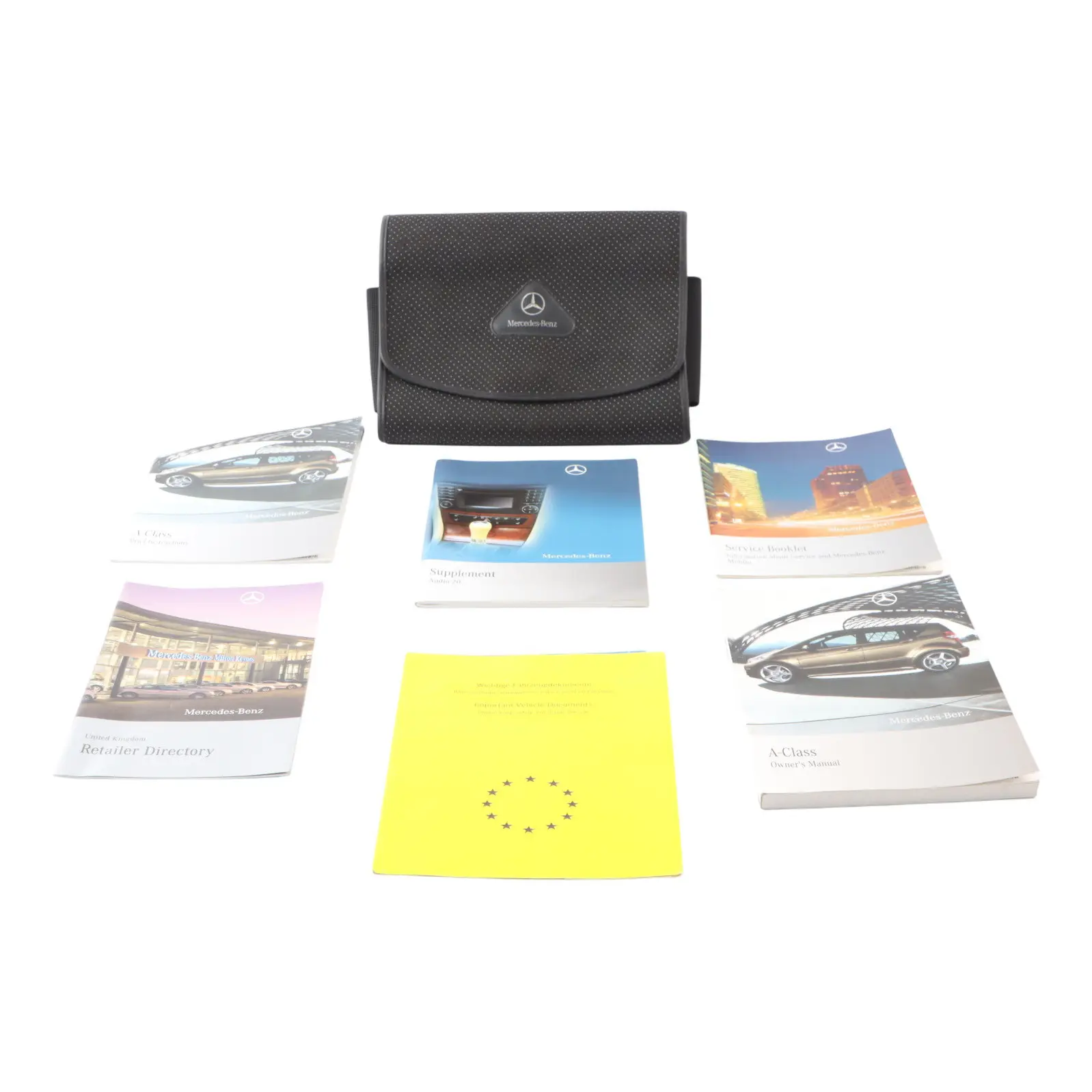 Mercedes W169 Owner's Handbook Service Booklet Slipcase Pouch Case Wallet