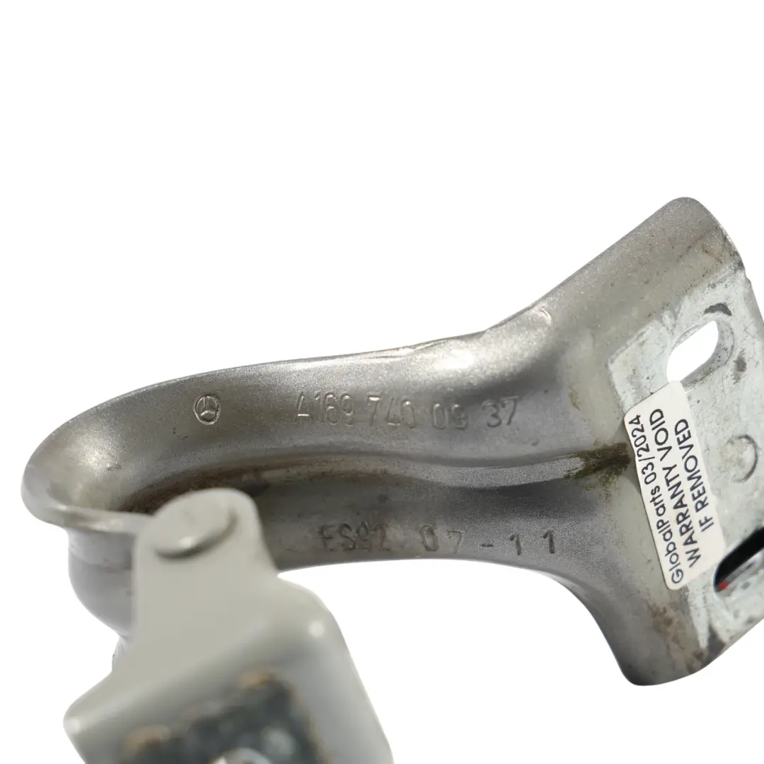 Mercedes W245 Rear Trunk Tailgate Hinge Left N/S Kometgrau Comet Grey - 748 - SKU A1697400937-KMG - Part number A1697400937