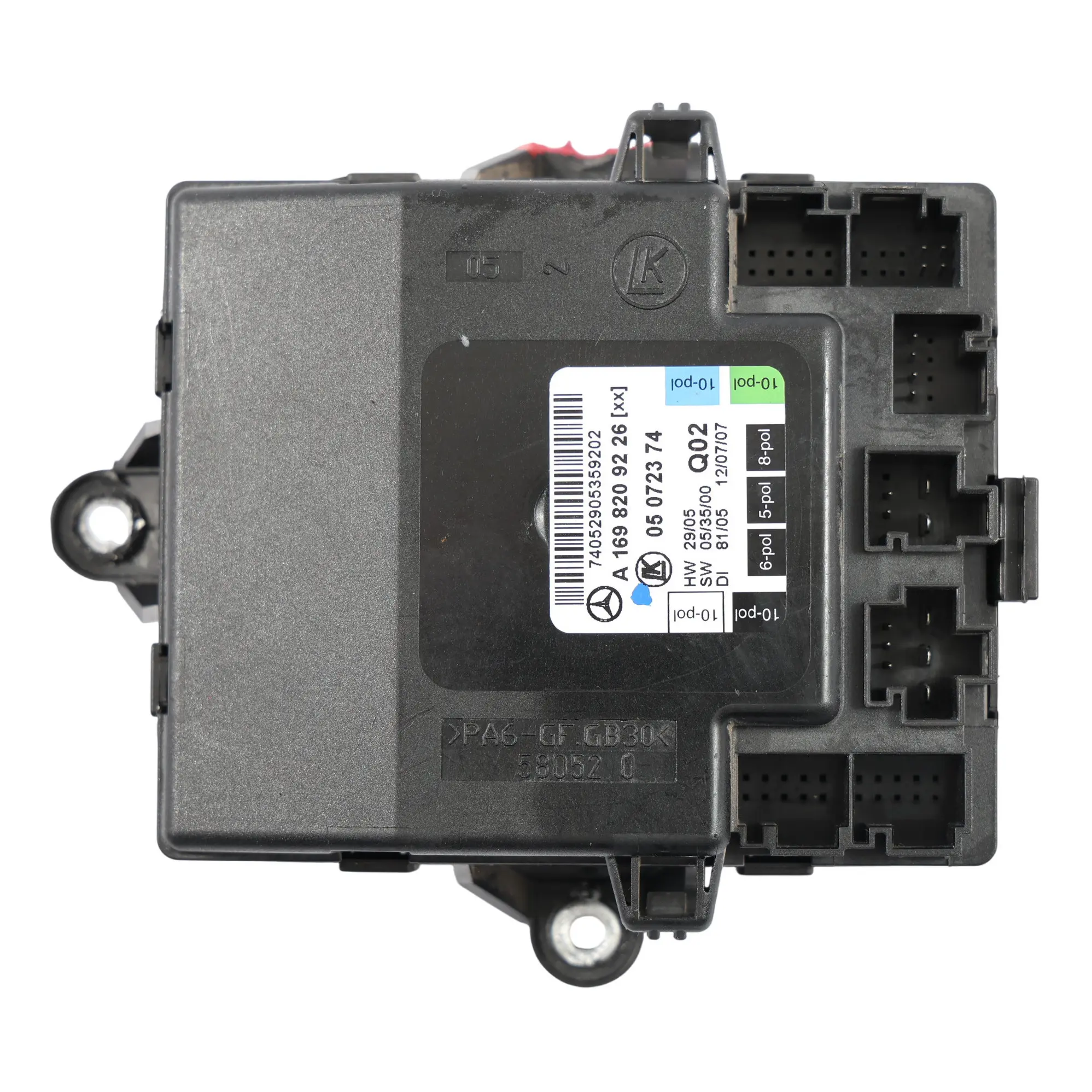 Door Control Module Mercedes W169 W245 Relay Unit Right Rear O/S A1698209226