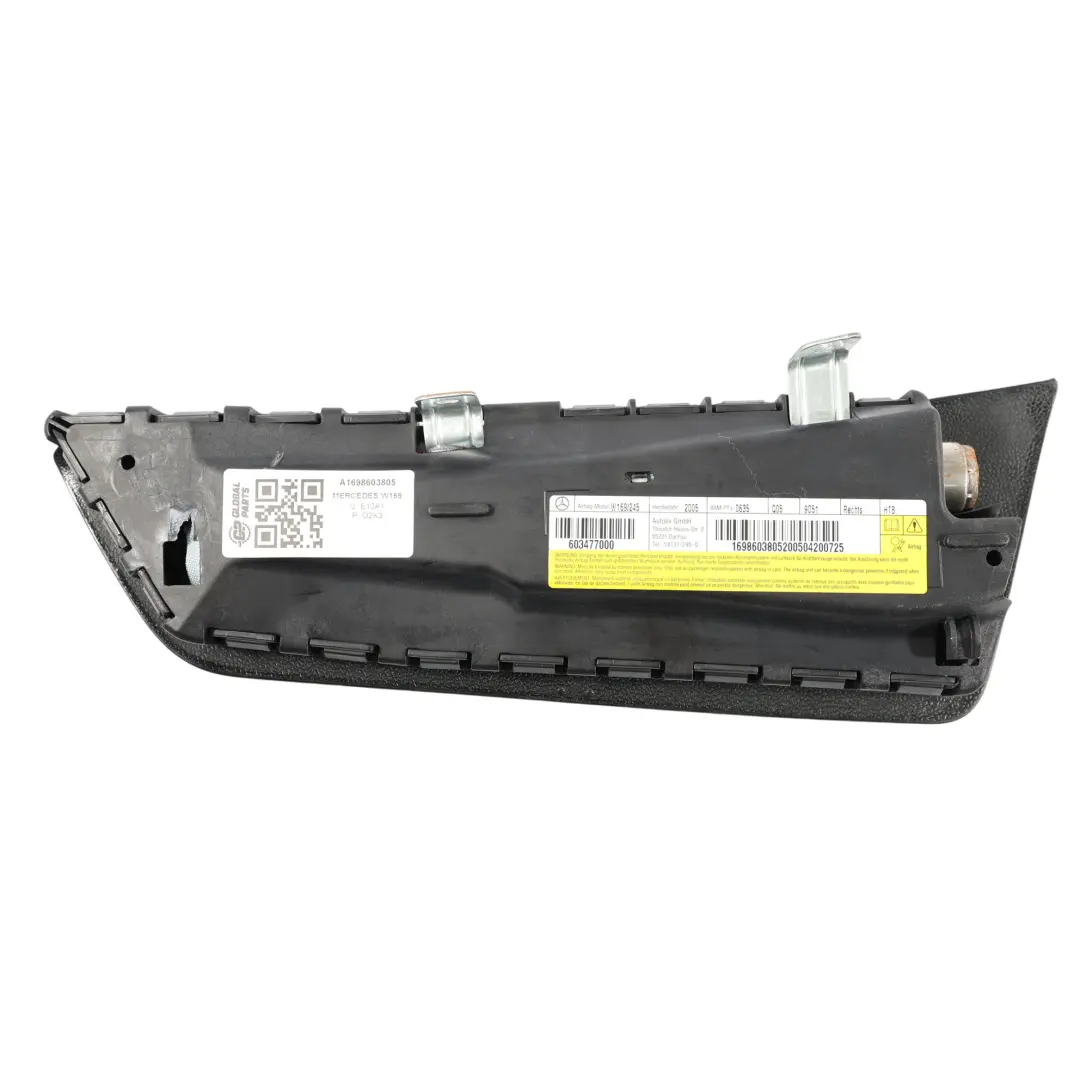 Asiento delantero derecho Airbag conductor para Mercedes W169 W245 con número de pieza A1698603805 Mercedes W169 W245 Asiento delantero derecho Airbag conductor - SKU A1698603805 - Número de pieza A1698603805