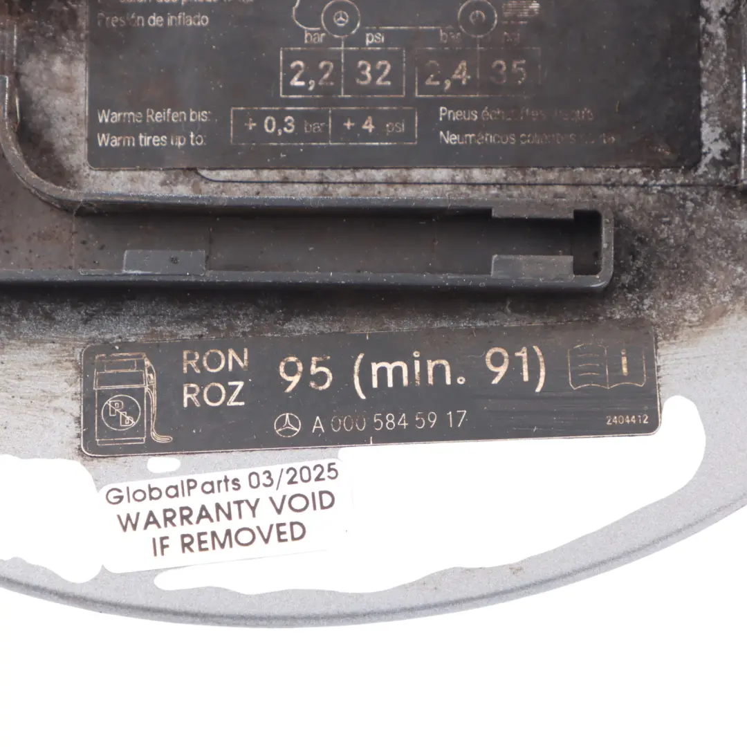 Mercedes R171 Fuel Filler Flap Tank Cap Cover Palladium Silver 792 - SKU A1717500106-PAL - Part number A1717500106