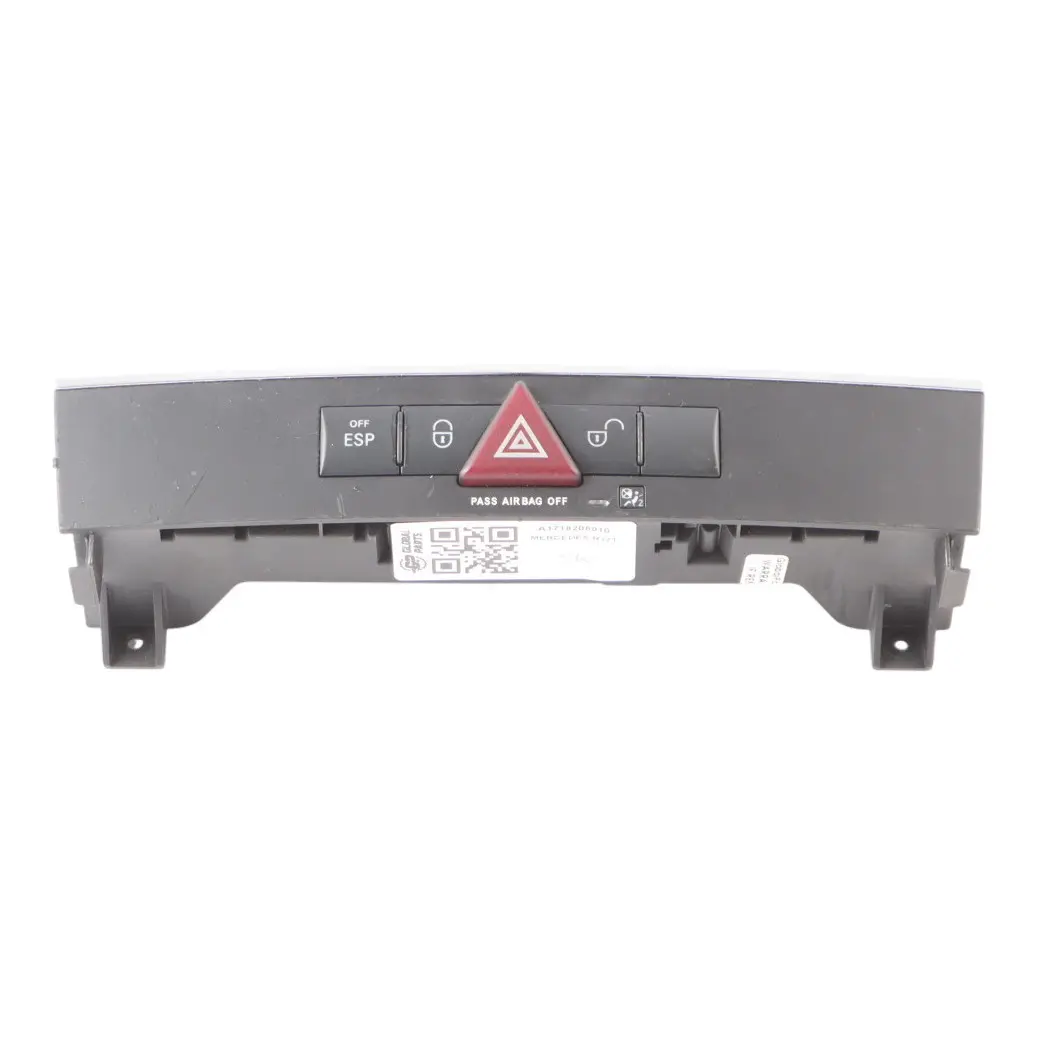 Switch Panel Mercedes SLK R171 Hazard ESP Lock Control Unit to with Part number A1718208910 Switch Panel Mercedes SLK R171 Hazard ESP Lock Control Unit - SKU A1718208910 - Part number A1718208910