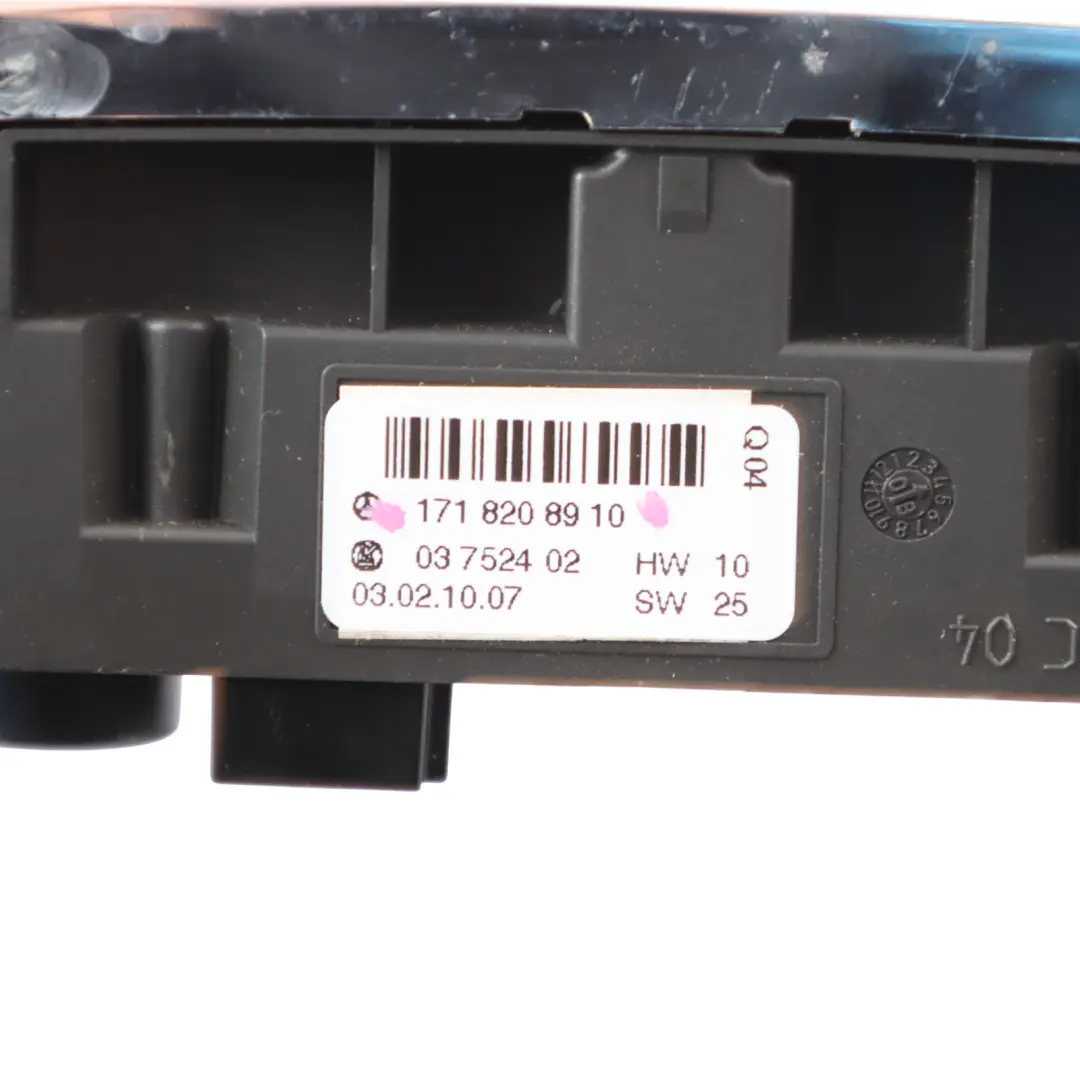 Switch Panel Mercedes SLK R171 Hazard ESP Lock Control Unit to with Part number A1718208910 Switch Panel Mercedes SLK R171 Hazard ESP Lock Control Unit - SKU A1718208910 - Part number A1718208910