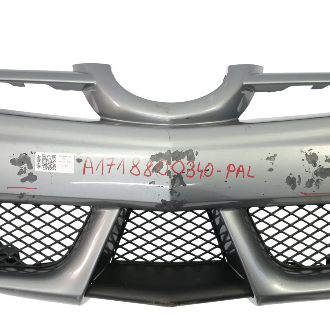 Front Bumper Trim Panel Covering Palladium Silver - 792 to Mercedes SLK R171 with Part number A1718800340 Mercedes SLK R171 Front Bumper Trim Panel Covering Palladium Silver - 792 - SKU A1718800340-PAL - Part number A1718800340