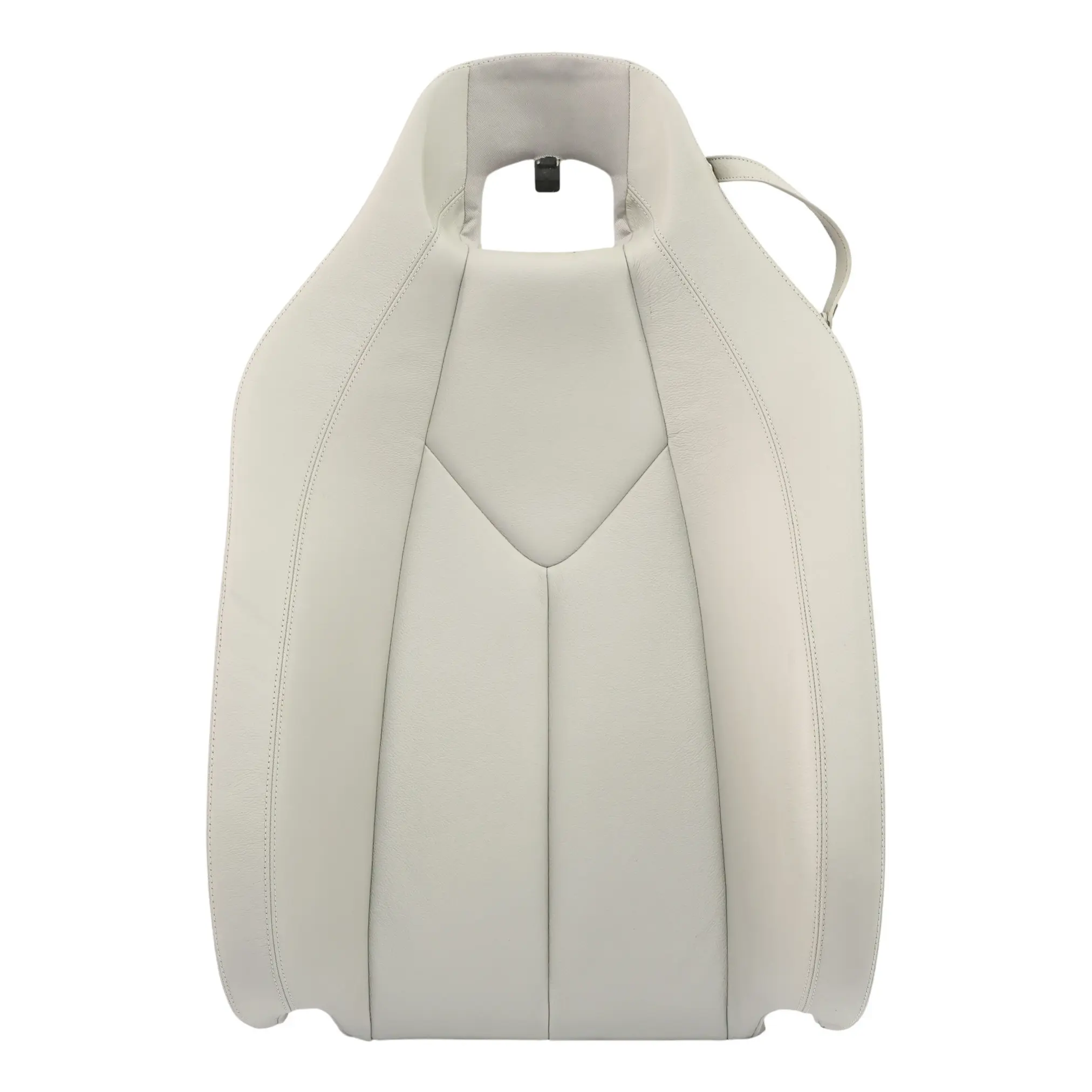 Mercedes R171 Front Seat Left N/S Backrest Back Cover Heated Leather Grey