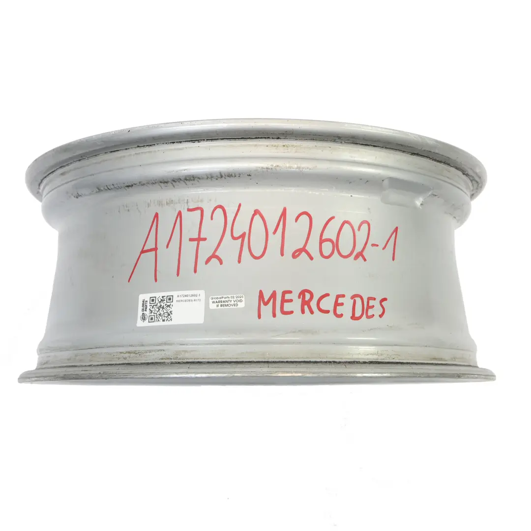 Front Silver Alloy Wheel Rim 18" 7,5J ET:42 to Mercedes SLK R172 AMG with Part number A1724012602 Mercedes SLK R172 AMG Front Silver Alloy Wheel Rim 18" 7,5J ET:42 - SKU A1724012602-1 - Part number A1724012602