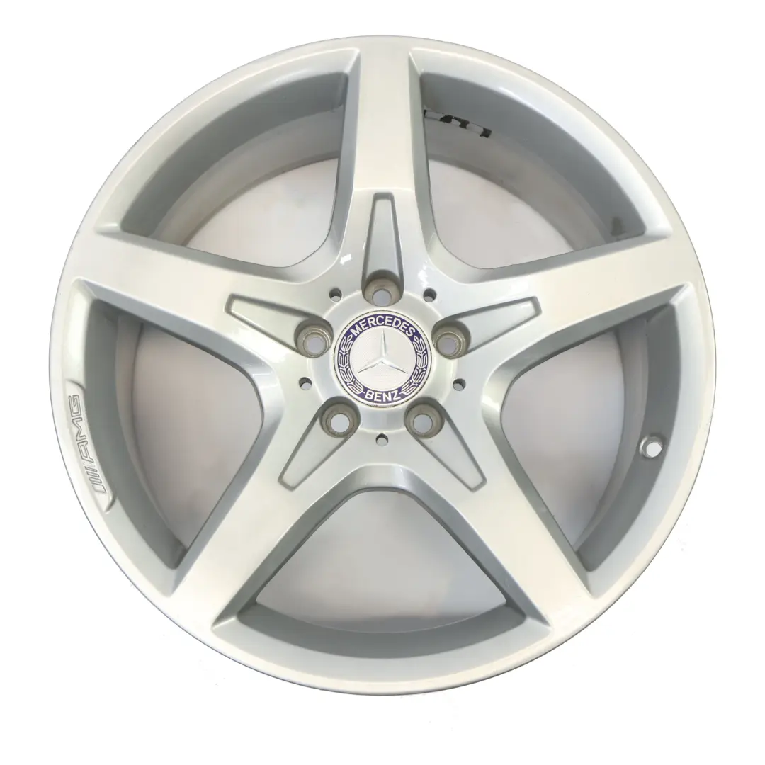 Alloy Wheel Rim 18" ET:36 8,5J 5 Spoke to Mercedes R172 Rear Silver with Part number A1724012702 Mercedes R172 Rear Silver Alloy Wheel Rim 18" ET:36 8,5J 5 Spoke - SKU A1724012702-1 - Part number A1724012702